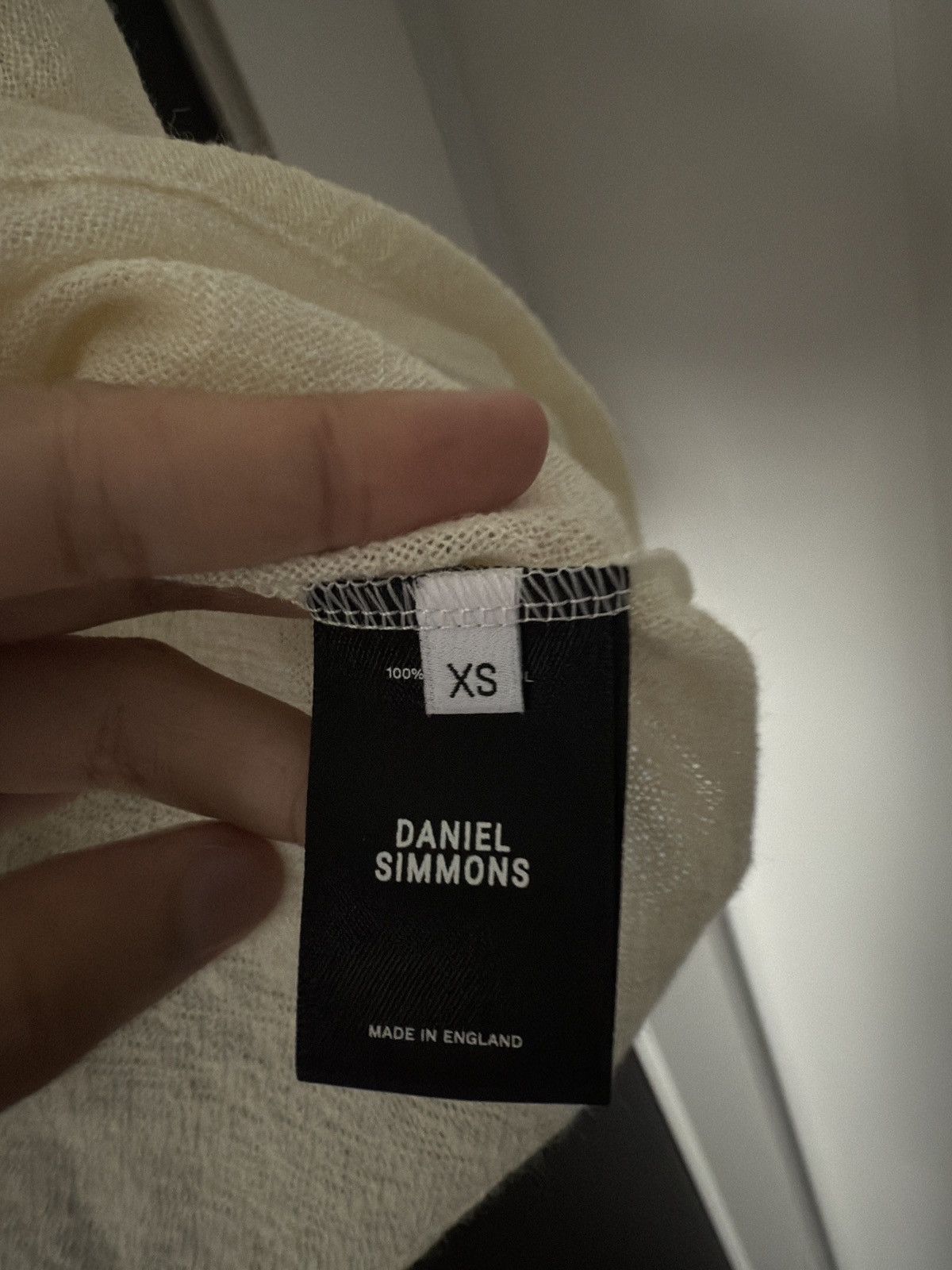Daniel Simmons Daniel Simmons - Cream Marcello Shirt V1 Size US XS / EU 42 / 0 - 5 Thumbnail