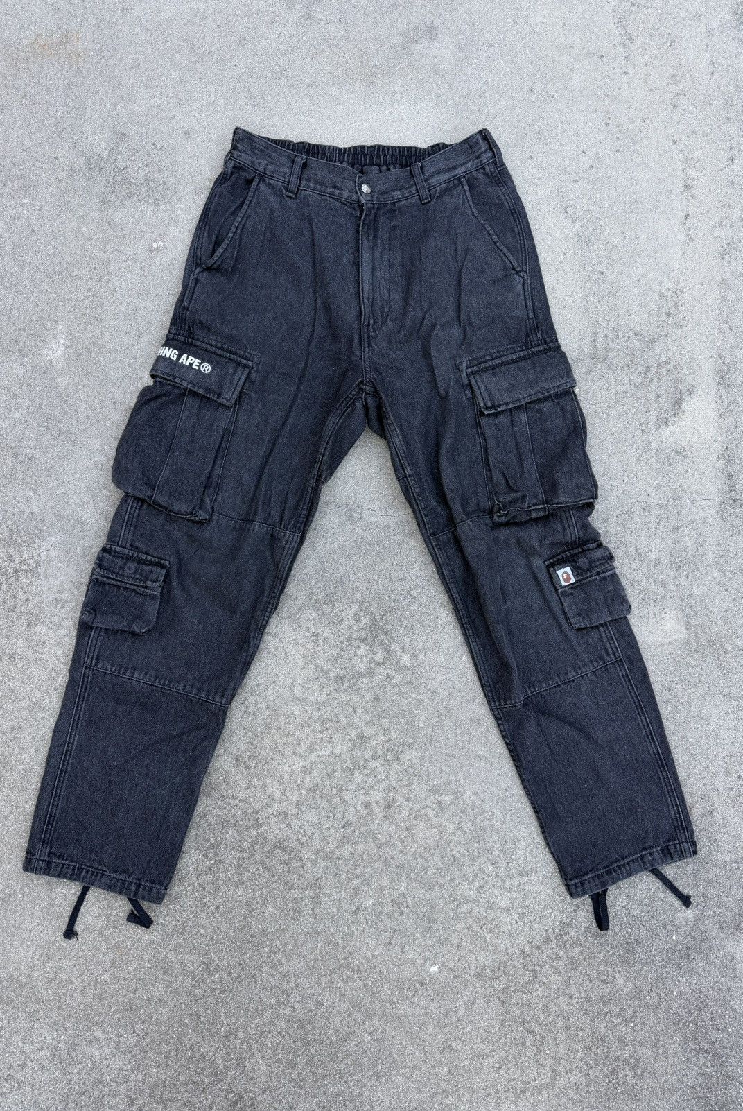 Bape Bape Denim Cargo Pants Size US 30 / EU 46 - 1 Thumbnail