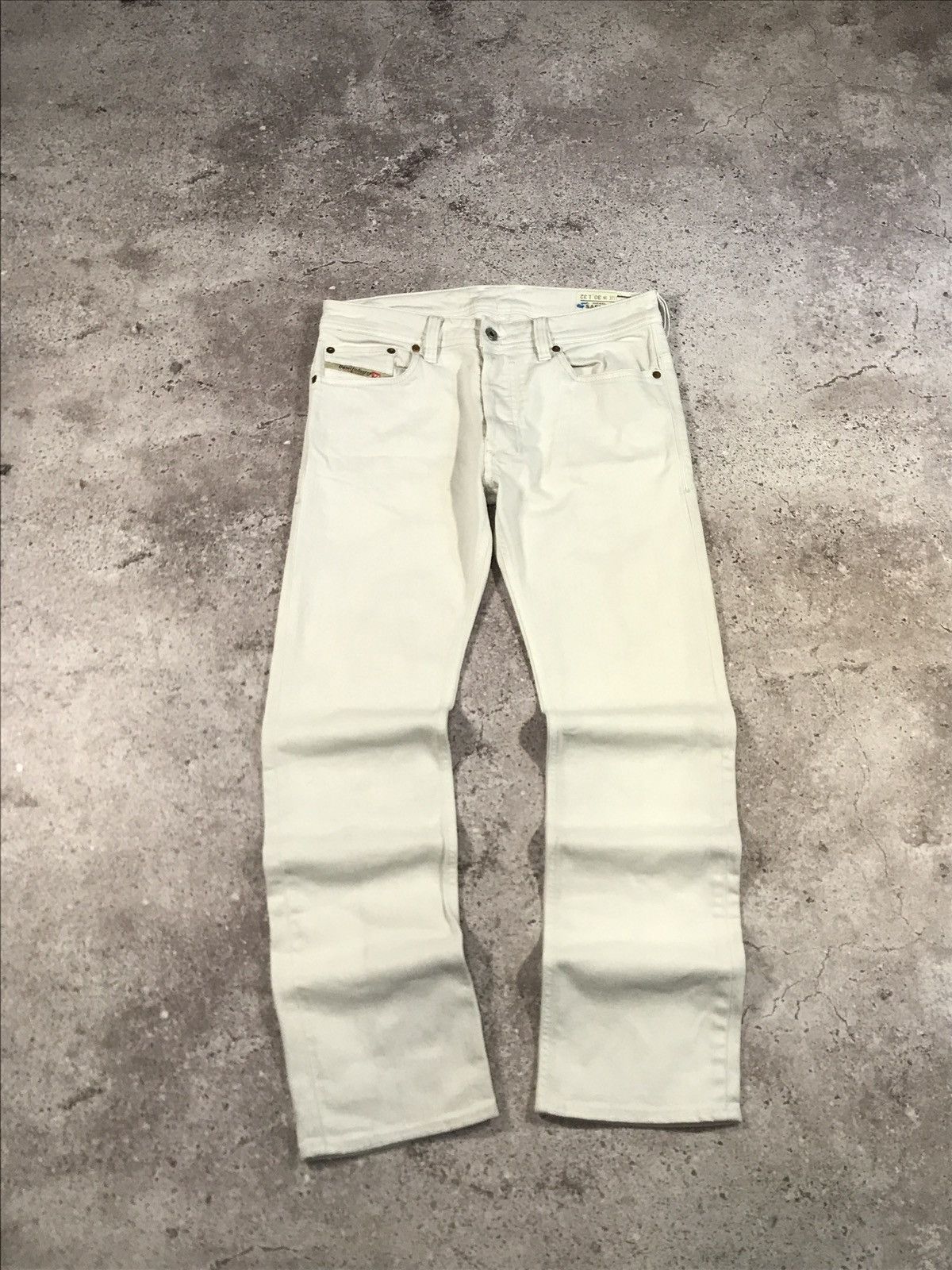 Diesel Vintage Jeans Diesel Denim Embroiled Logo Faded White 30x32 Size US 30 / EU 46 - 7 Thumbnail