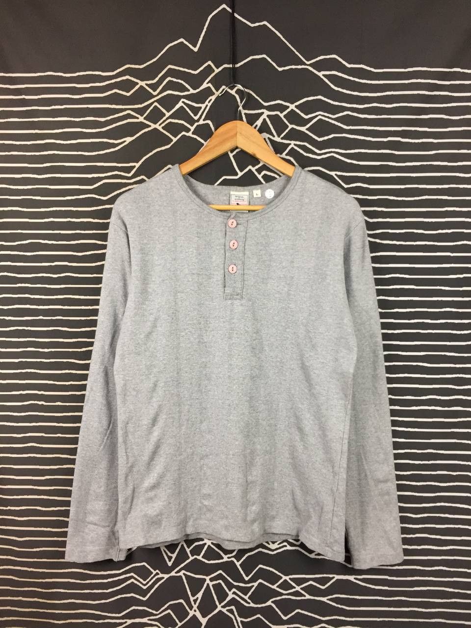 Avirex Vtg Avirex U.S.A. Ribbed Knit Henley Long Sleeve Tee Size US S / EU 44-46 / 1 - 2 Thumbnail