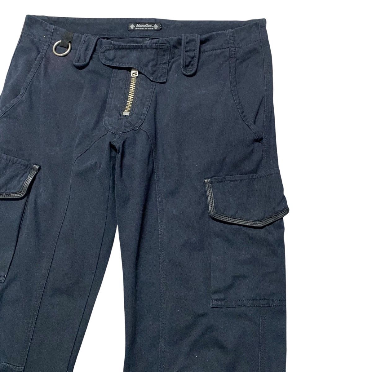 If Six Was Nine BLUTTENBLATT Leather Trimmed Cargo Pants Size US 33 - 6 Thumbnail