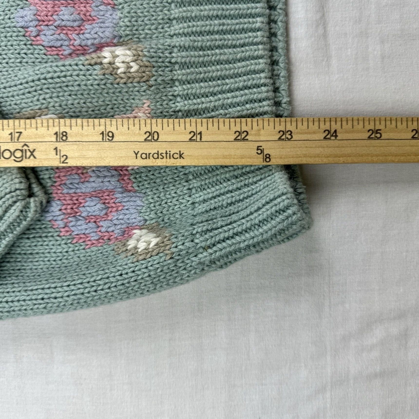 Vintage VINTAGE Womens Sweater Pullover Knit Long Sleeve Crew Neck Floral Pattern 90s Green Size M Size M / US 6-8 / IT 42-44 - 7 Thumbnail