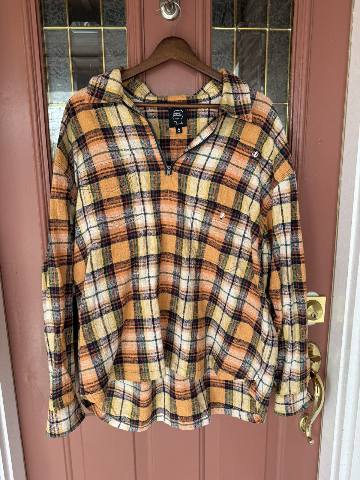 Brain Dead Crazy Rare Brain Dead Shirt Button Zip Flannel Size US S / EU 44-46 / 1 - 2 Thumbnail