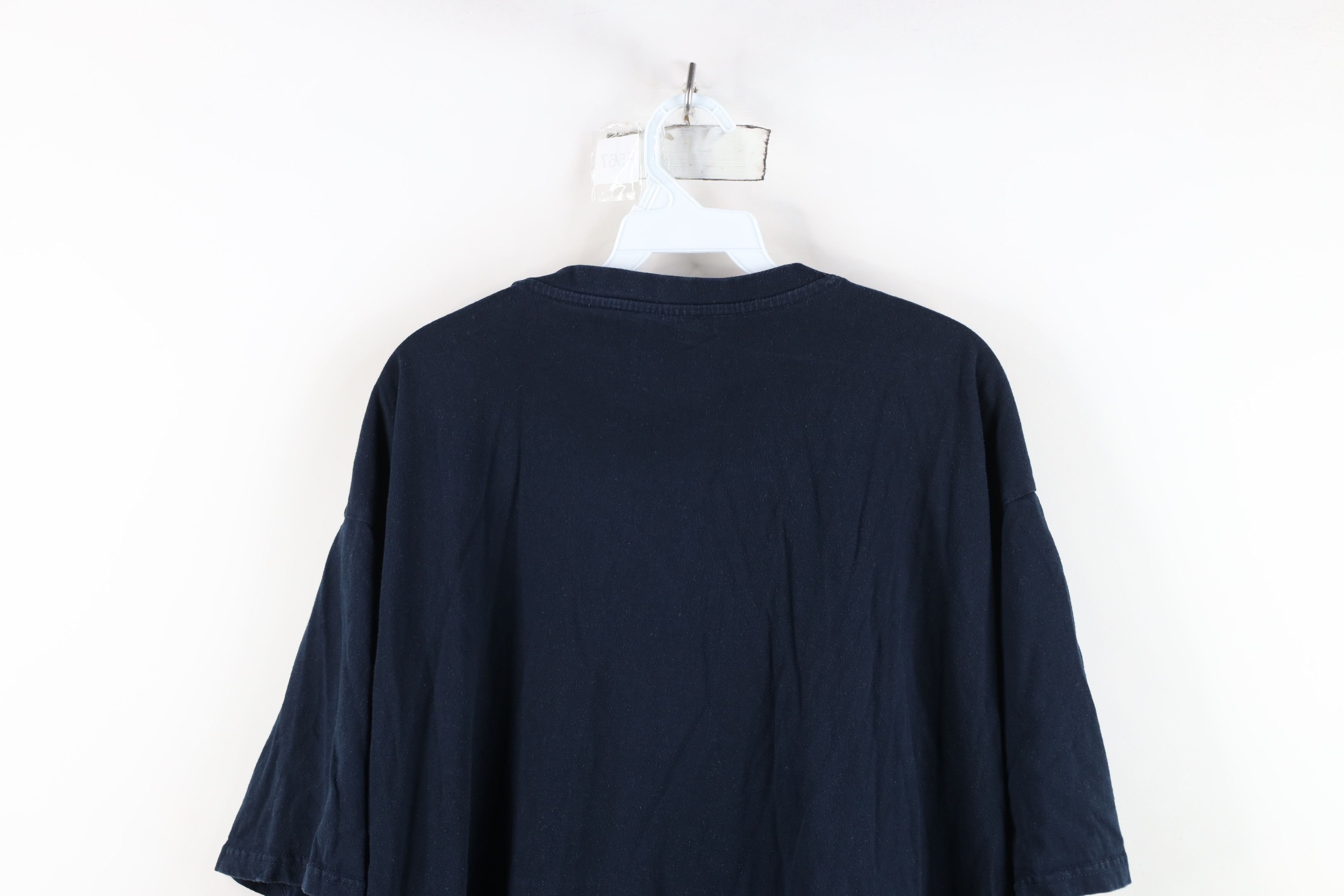 Vintage Vintage 90s Streetwear Short Sleeve T-Shirt Dark Blue Cotton Size US XXL / EU 58 / 5 - 11 Thumbnail