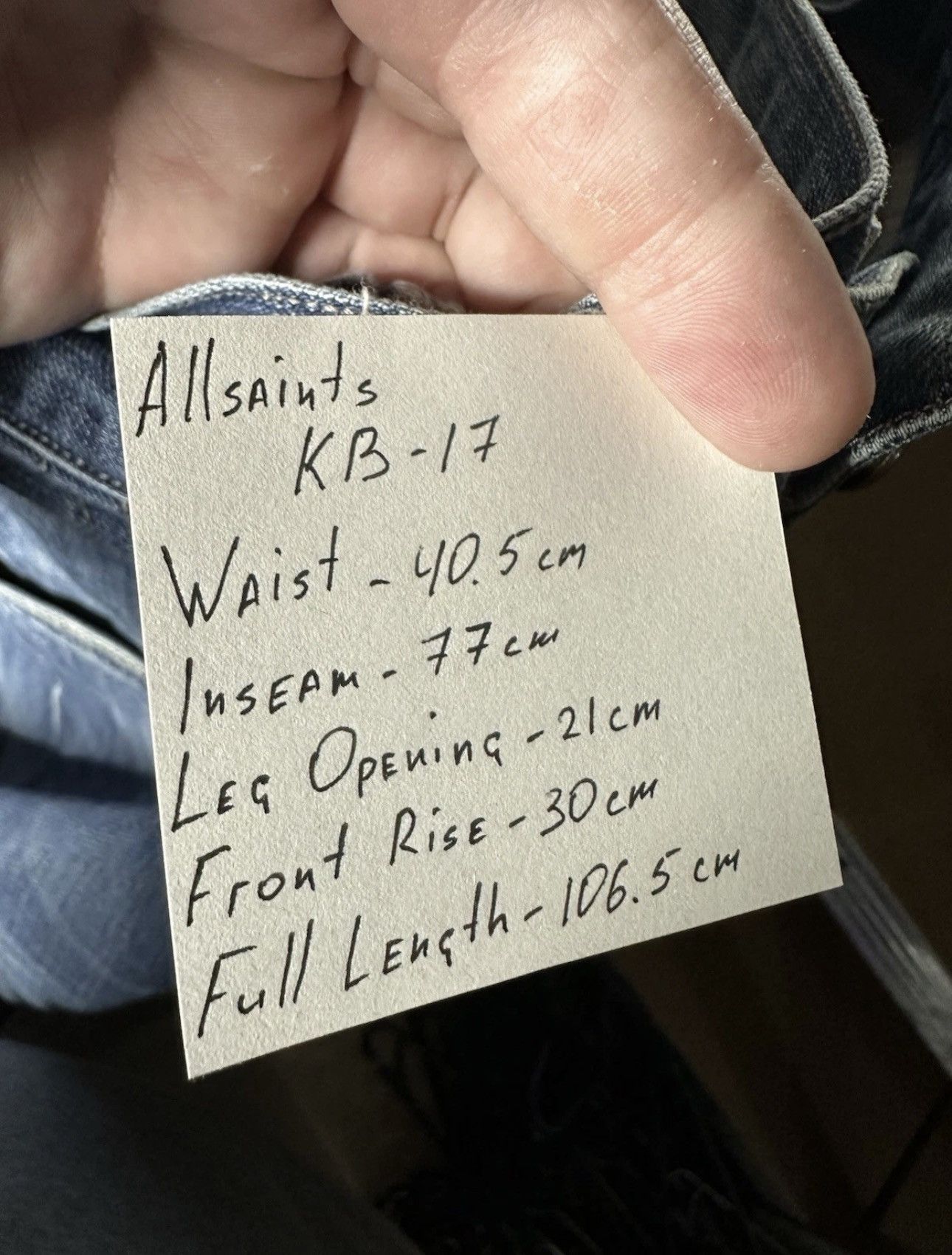 Allsaints AllSaints Spitalfields Jeans Men's Size 32 Twisted Leg Denim Size US 32 / EU 48 - 6 Thumbnail