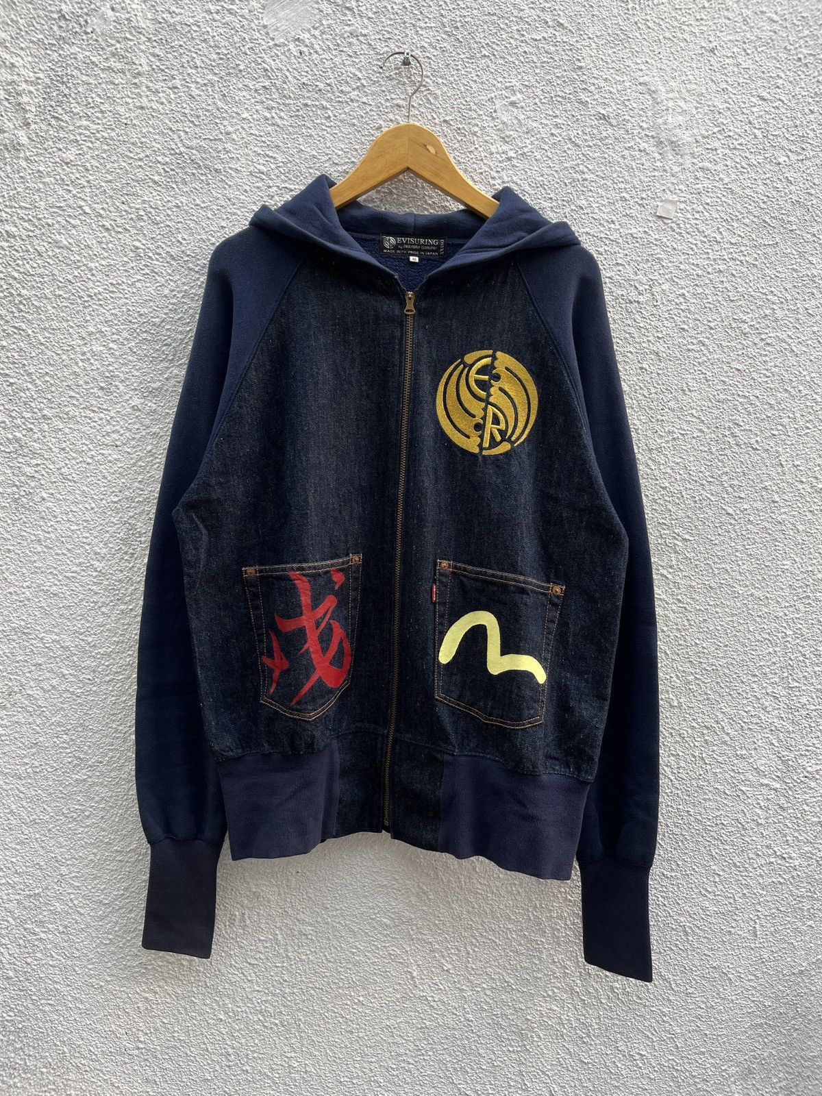 Evisu RARE 🔥 Evisu Yamane Daicock Zip Hoodie Size US L / EU 52-54 / 3 - 2 Thumbnail
