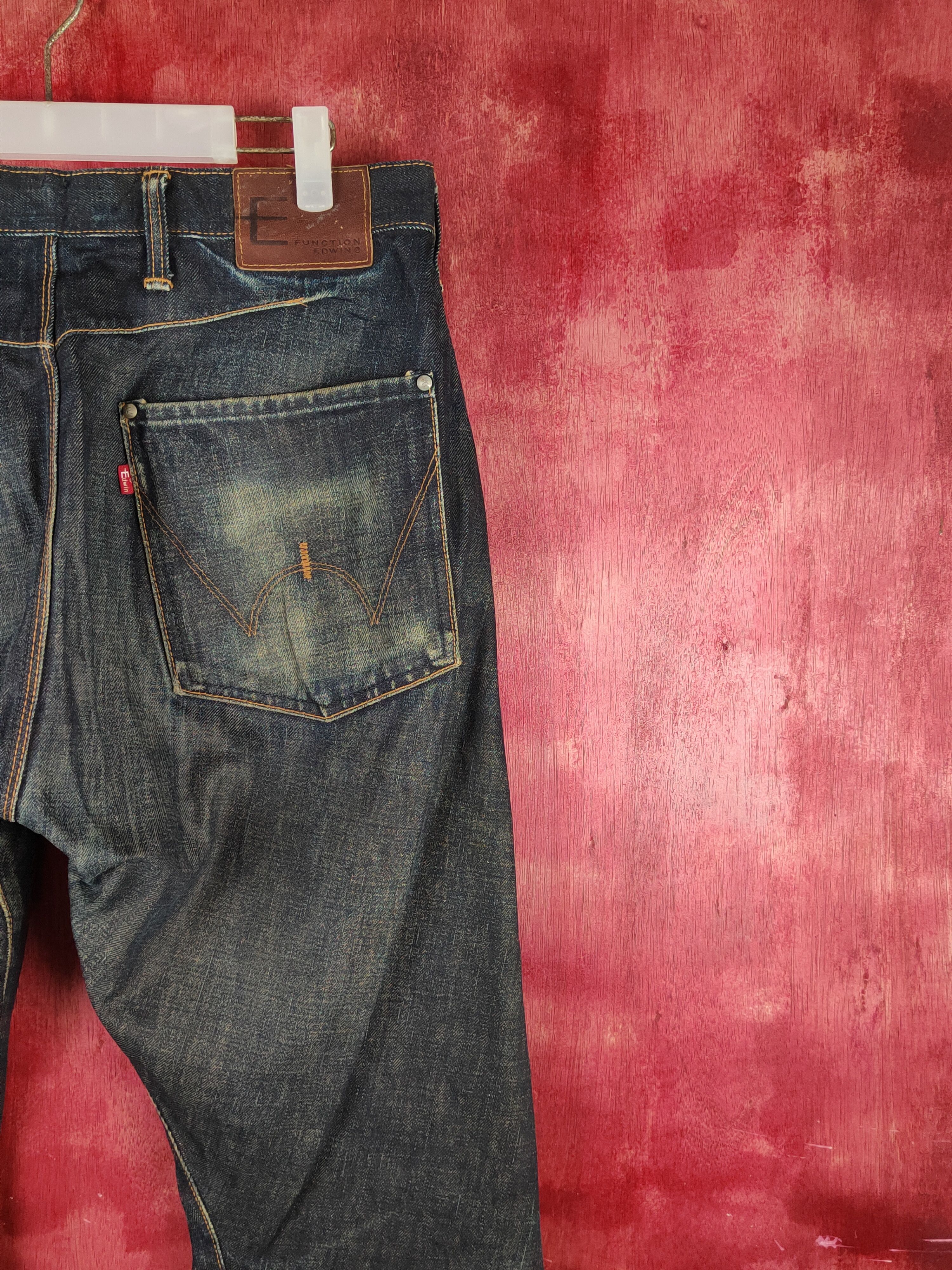 Edwin Edwin E Function Black Distressed Ripped Jeans #S2196 Size US 34 / EU 50 - 12 Thumbnail