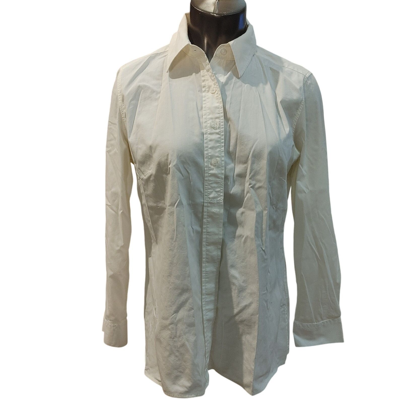 Chicos Chico's Women's 1 White Collared Longsleeve Dress Shirt | Grailed