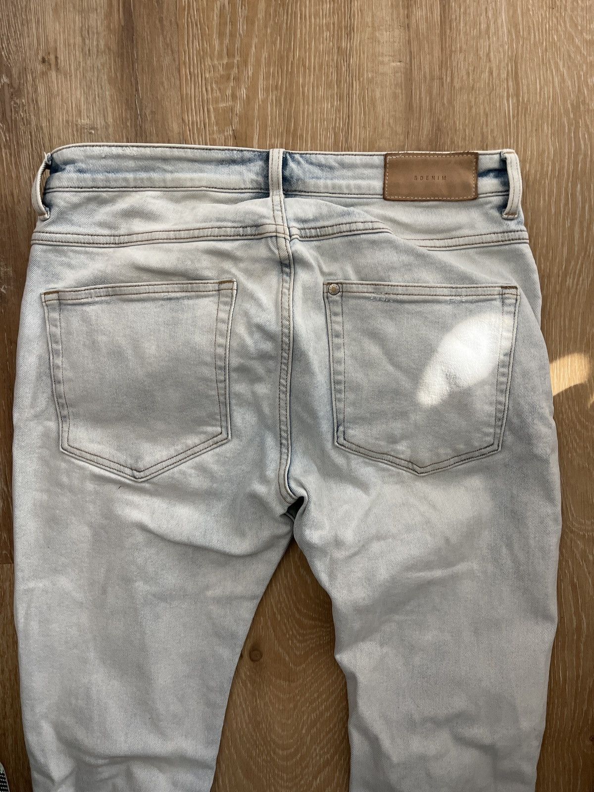 H&M × Vintage Light blue Used H&M Size 32x30 Skinny Denim Pants Size US 32 / EU 48 - 3 Thumbnail