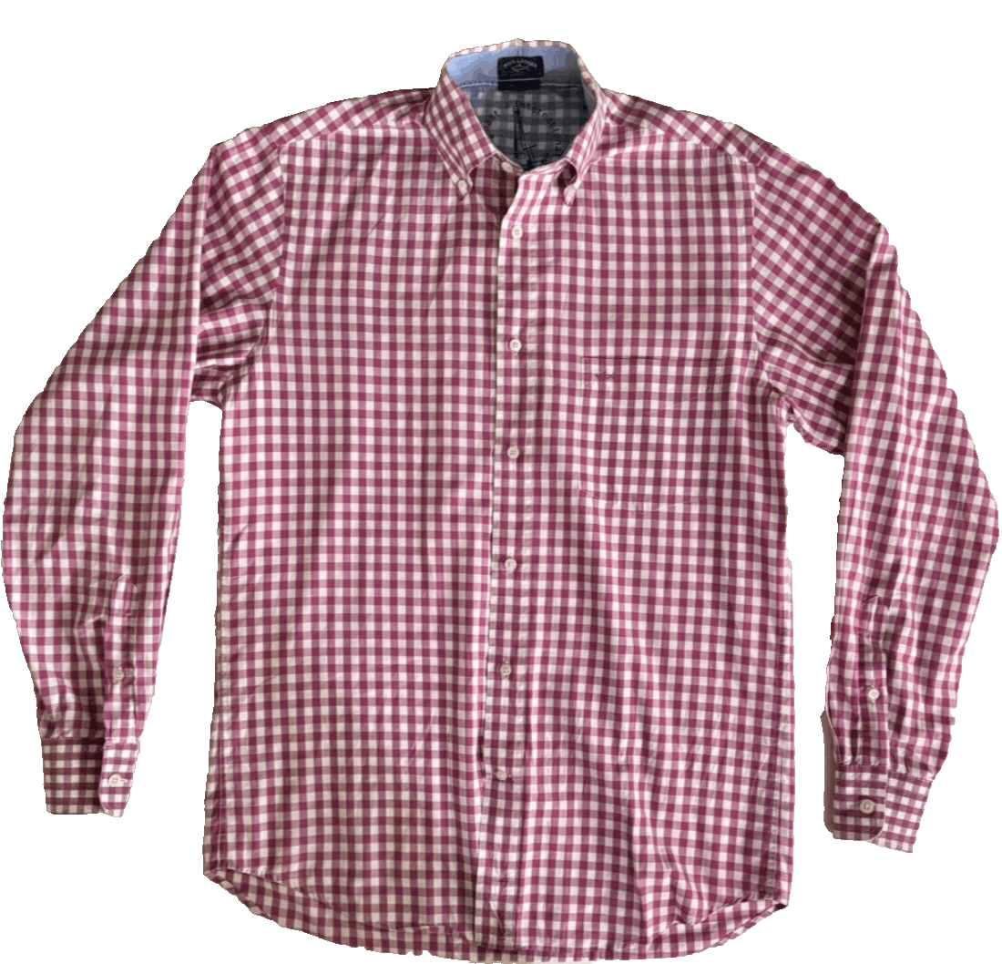 Paul & Shark Paul & Shark Red Check Cotton Button Down Gingham Mens Size US M / EU 48-50 / 2 - 1 Thumbnail