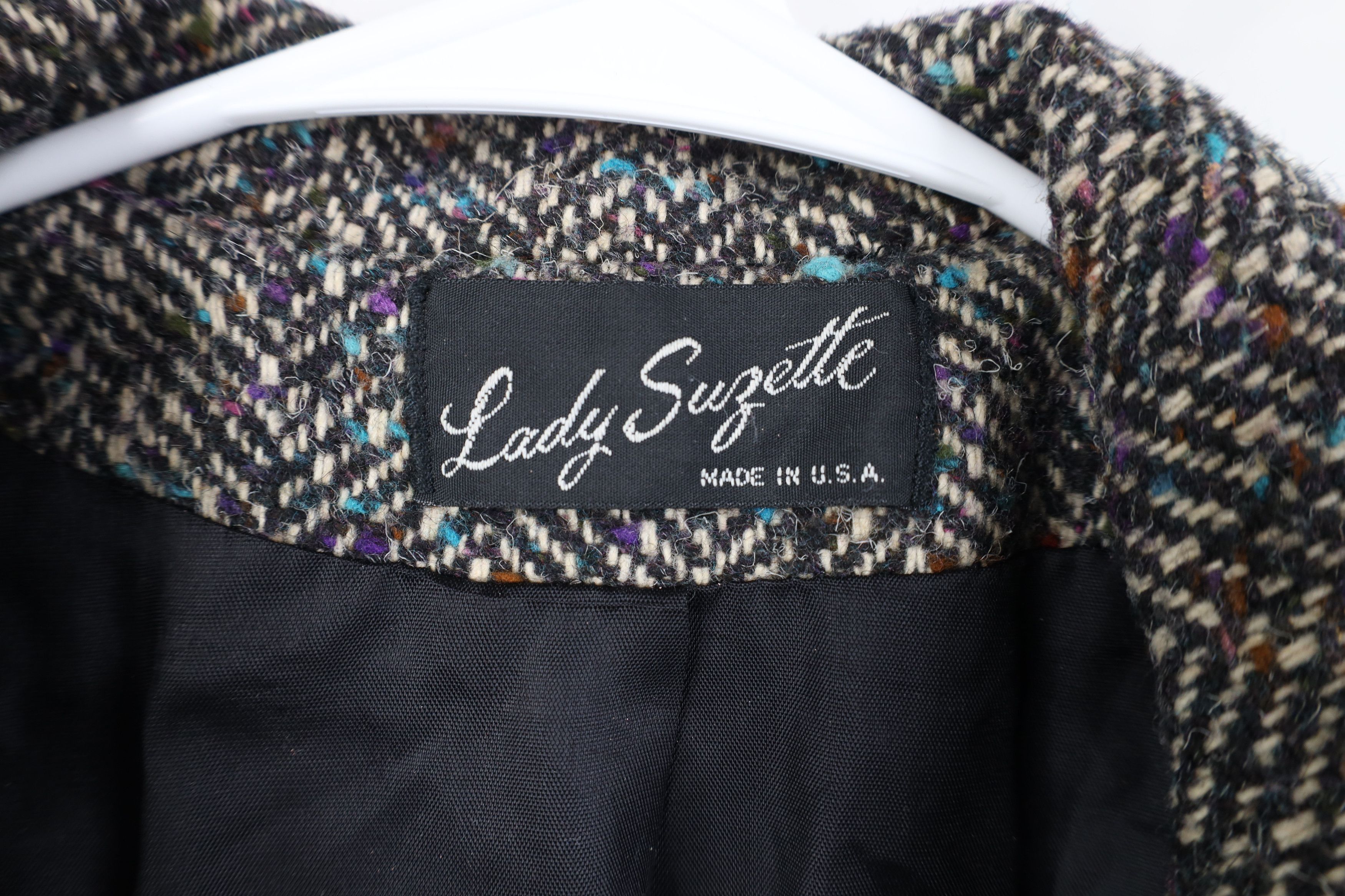 Vintage Vintage 80s 90s Streetwear Wool Tweed Overcoat Jacket USA Size XXL / US 16-18 / IT 52-54 - 8 Thumbnail