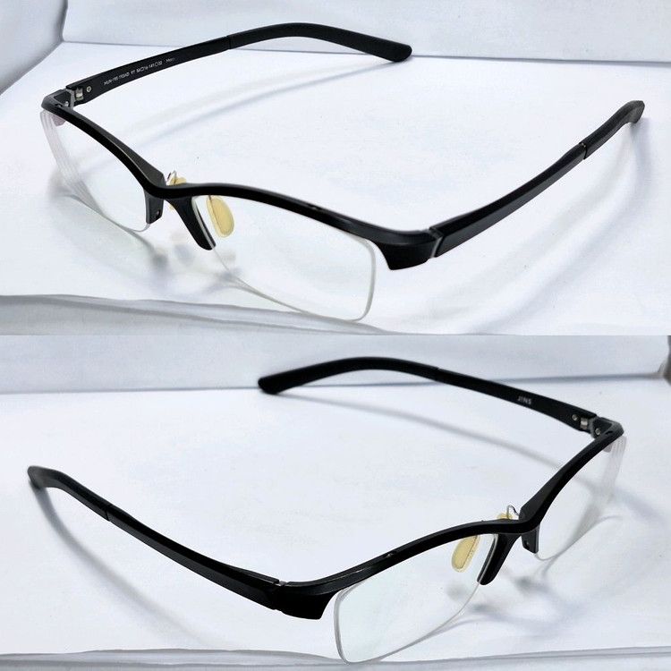 JINS JINS Airframe Slim Edge MUN-19S-193 Half-Rim Glasses PPSU Size ONE SIZE - 4 Thumbnail