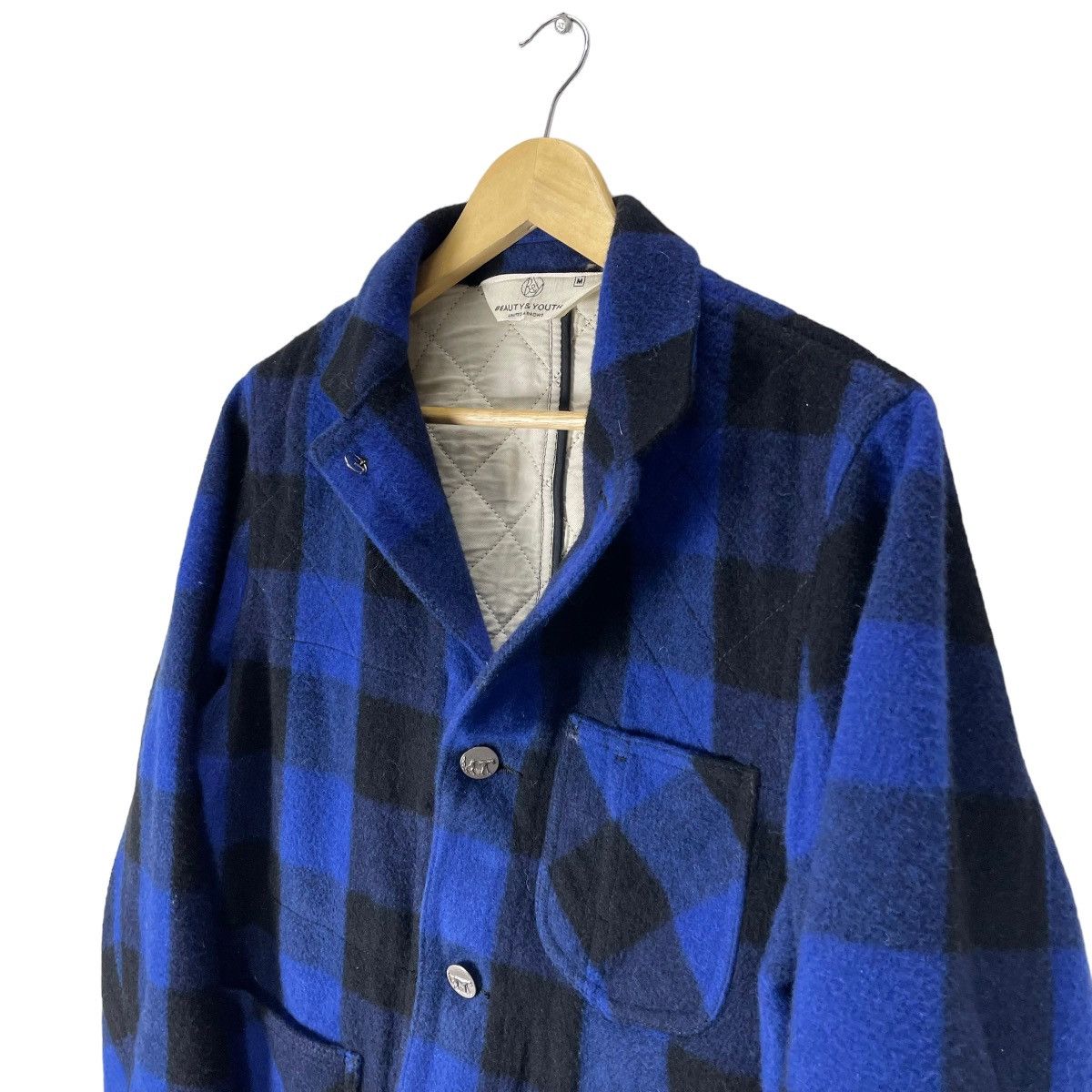 BEAUTY&YOUTH ❄️UNITED ARROWS WOOL BLUE TARTAN FLANNEL JACKET LIKE FILSON Size US M / EU 48-50 / 2 - 5 Thumbnail