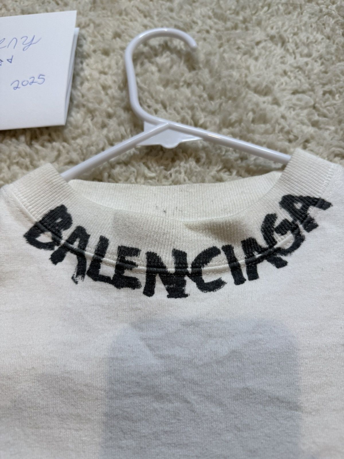 Balenciaga Balenciaga Scribble Curve Oversized Tshirt Size US S / EU 44-46 / 1 - 7 Thumbnail
