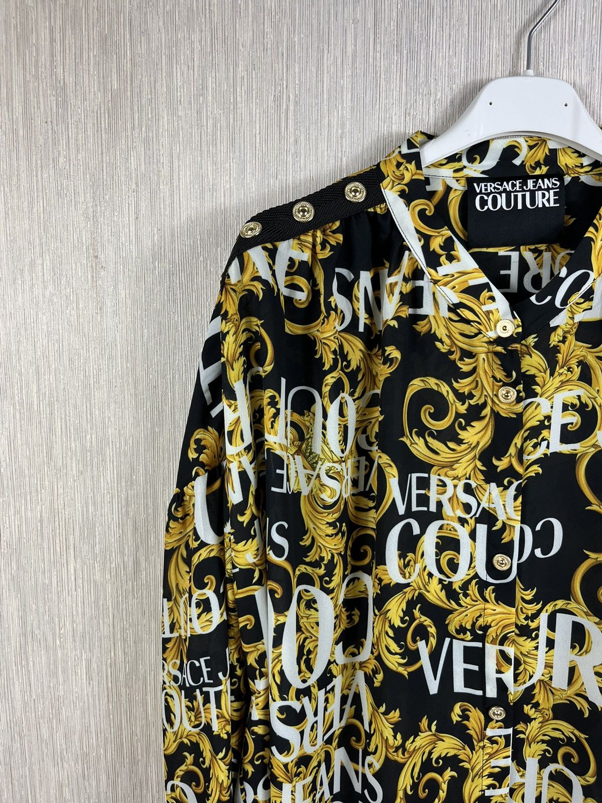 Versace × Versace Jeans Couture Versace Jeans Couture full print shirt gold details monogram Size US L / EU 52-54 / 3 - 4 Thumbnail