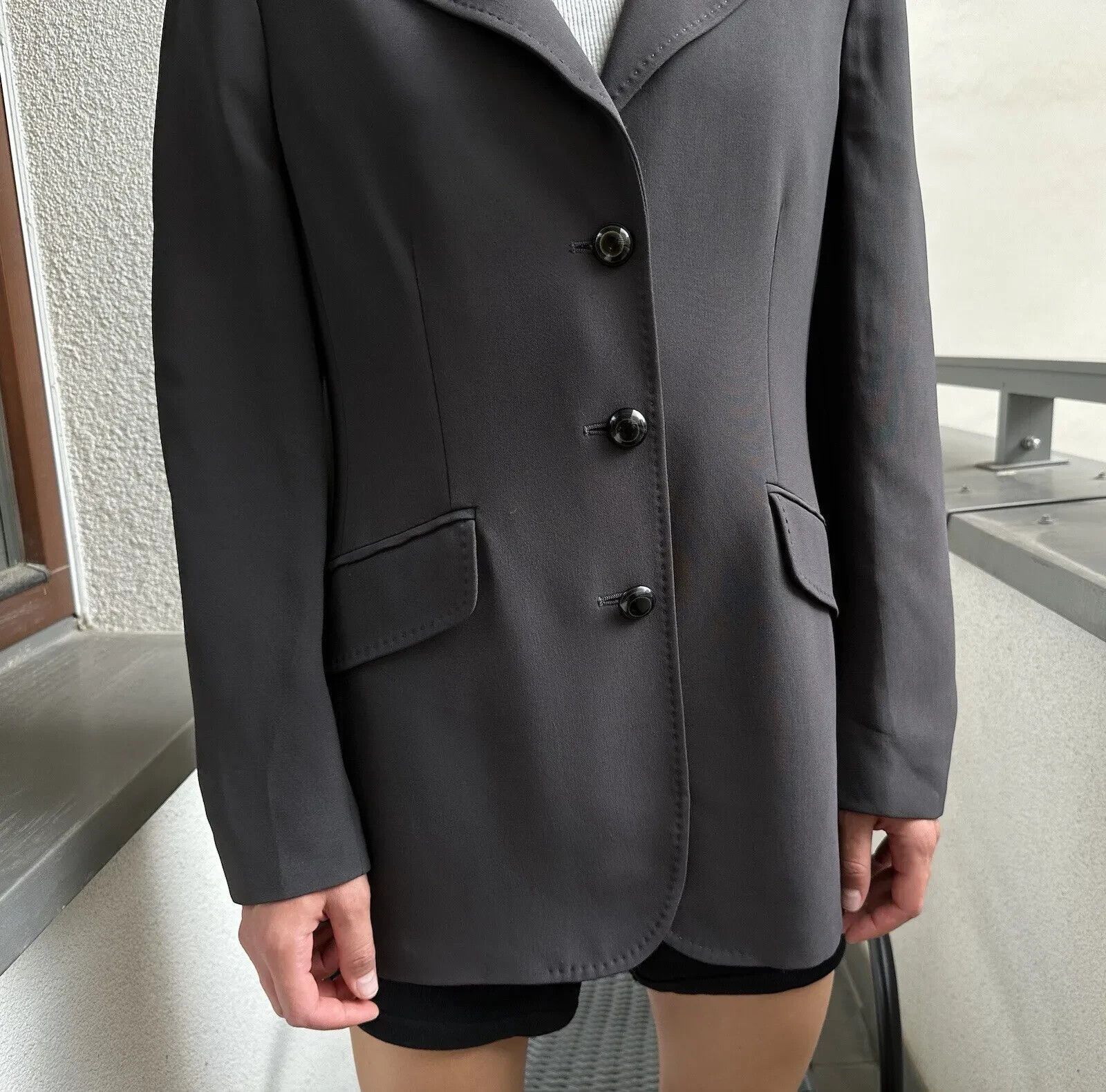 Moschino Moschino Cheap and Chick Blazer Jacket Gray Womens Coat Size M / US 6-8 / IT 42-44 - 4 Thumbnail