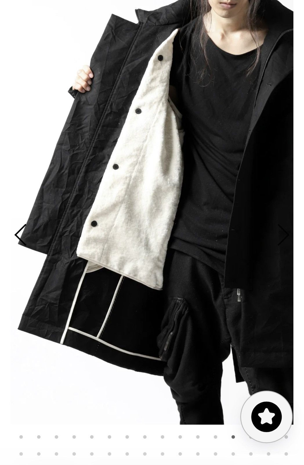 Masnada masnada MILITARY HOODIE LONG PARKA COAT with BOA LINNER Size US M / EU 48-50 / 2 - 9 Thumbnail