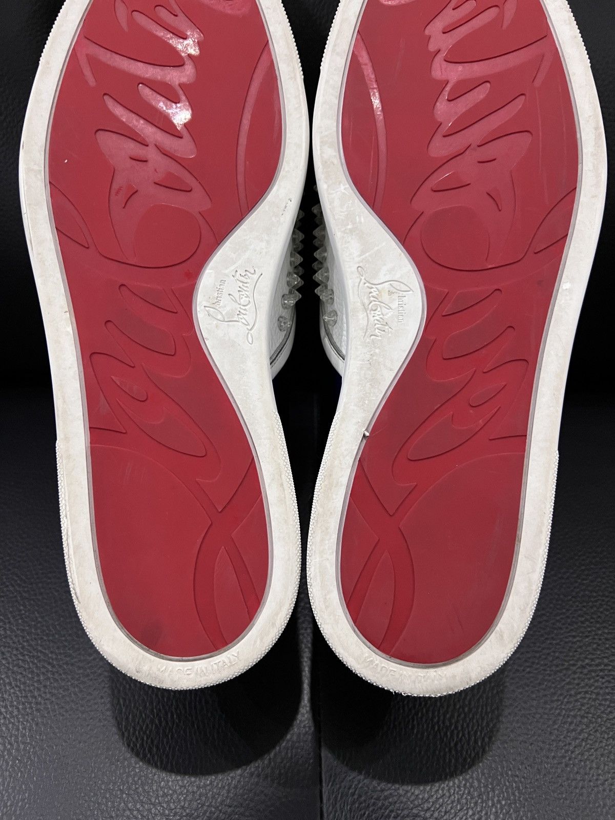 Christian Louboutin Christian Louboutin Transparent Studded Red Sole Sneakers Size US 10.5 / EU 43-44 - 20 Thumbnail