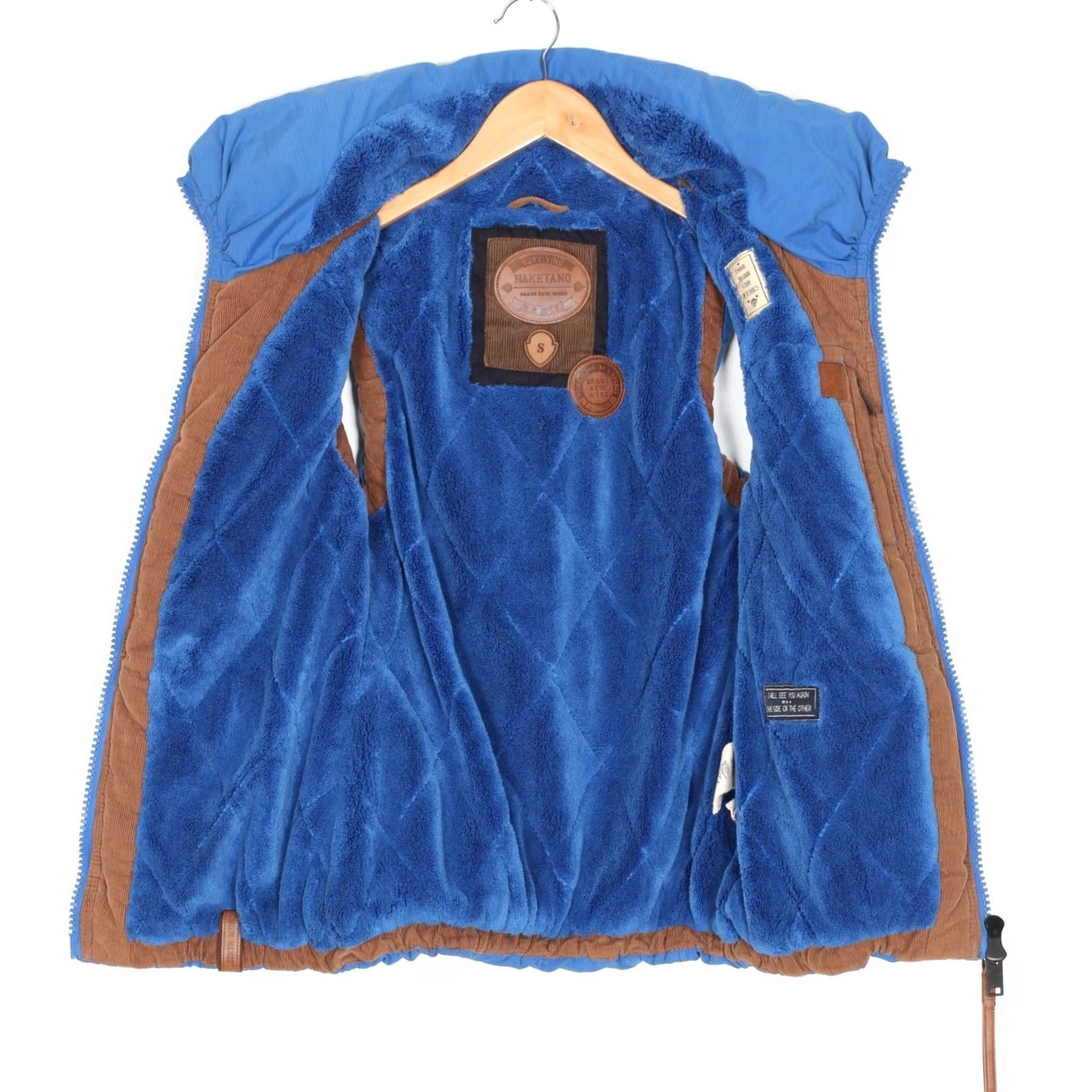 Vintage NAKETANO Vest Jacket Gilet Bodywarmer Padded High Neck Women Size S Size S / US 4 / IT 40 - 4 Thumbnail