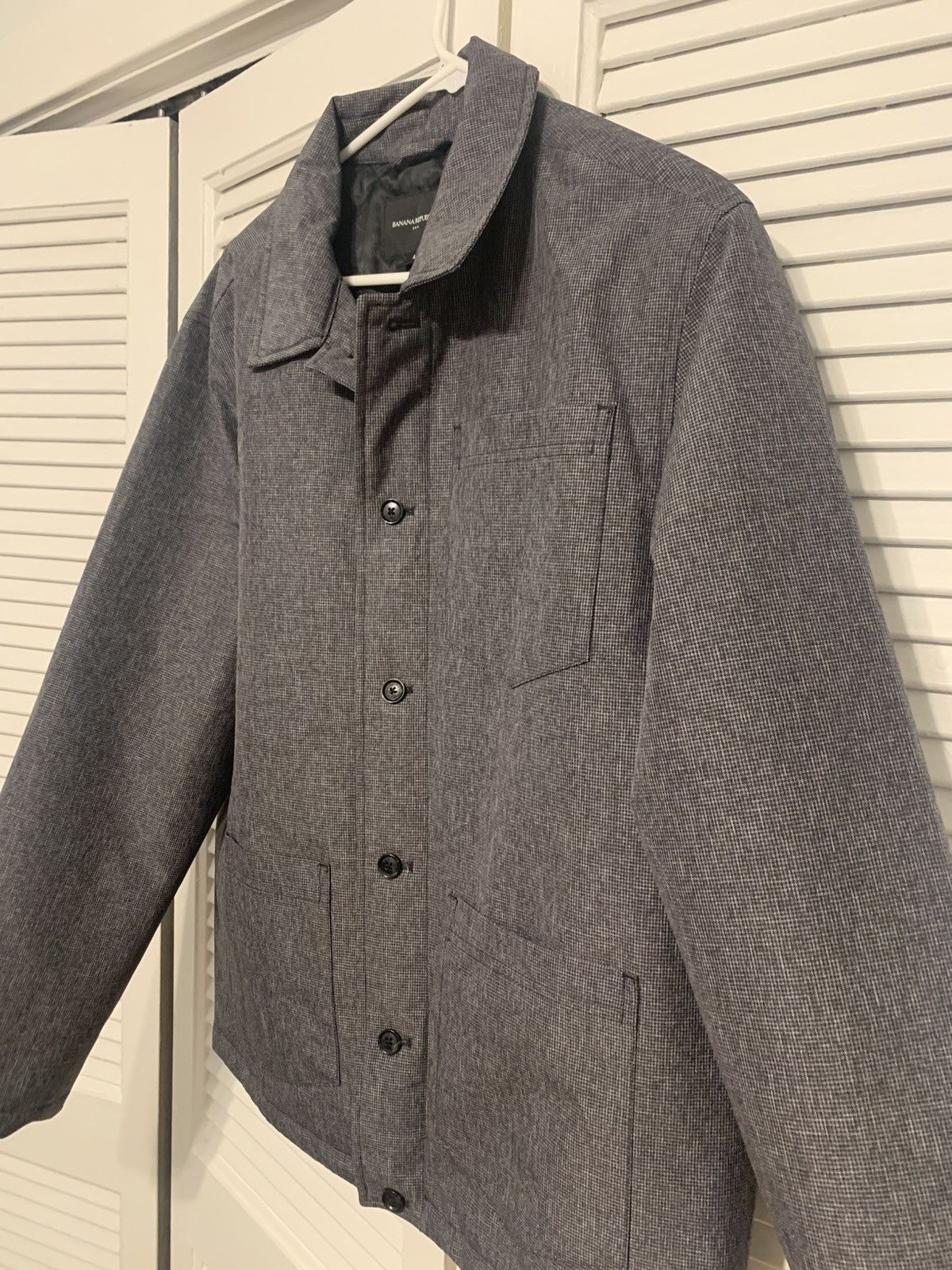 Banana Republic Gray Banana Republic Button-Up Jacket Size US M / EU 48-50 / 2 - 5 Thumbnail