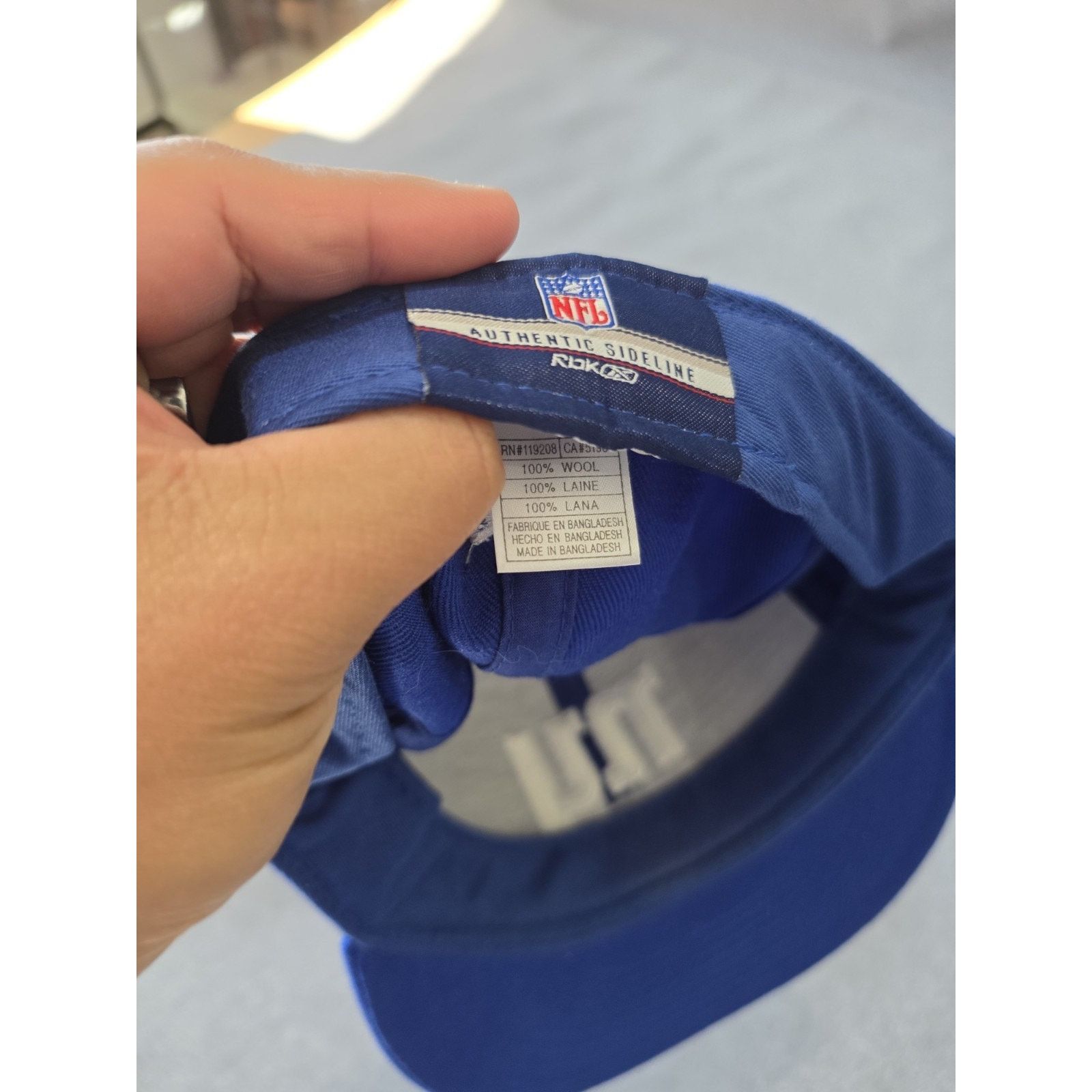 Reebok Vintage New York Giants Hat Cap Strap Back Mens One Size Size ONE SIZE - 7 Thumbnail