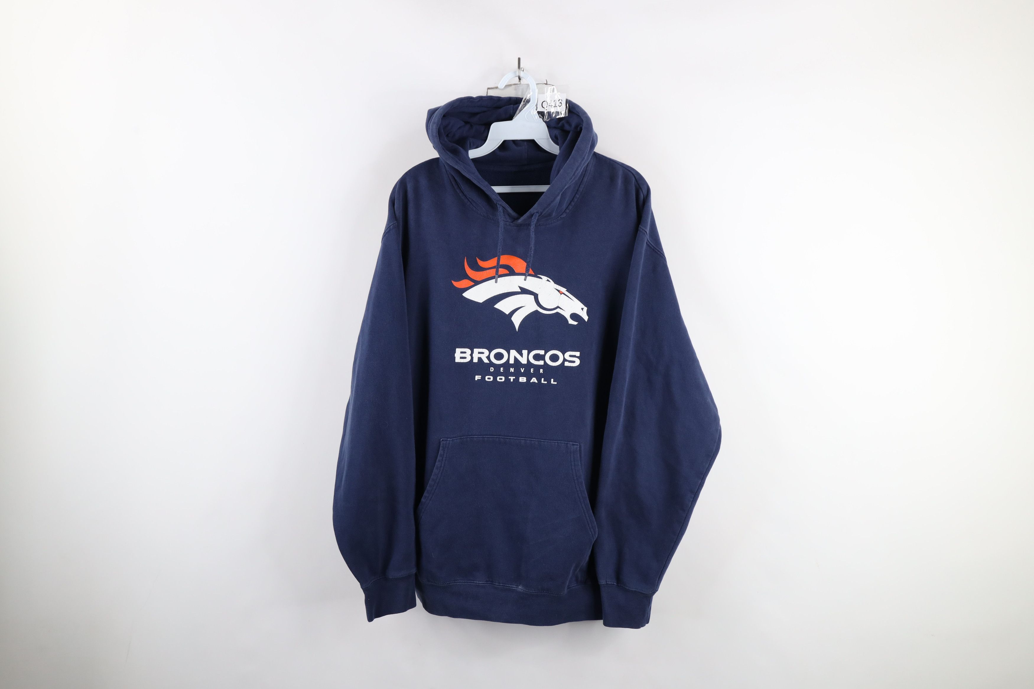 Vintage Vintage Spell Out Denver Broncos Football Hoodie Sweatshirt Size US L / EU 52-54 / 3 - 1 Thumbnail
