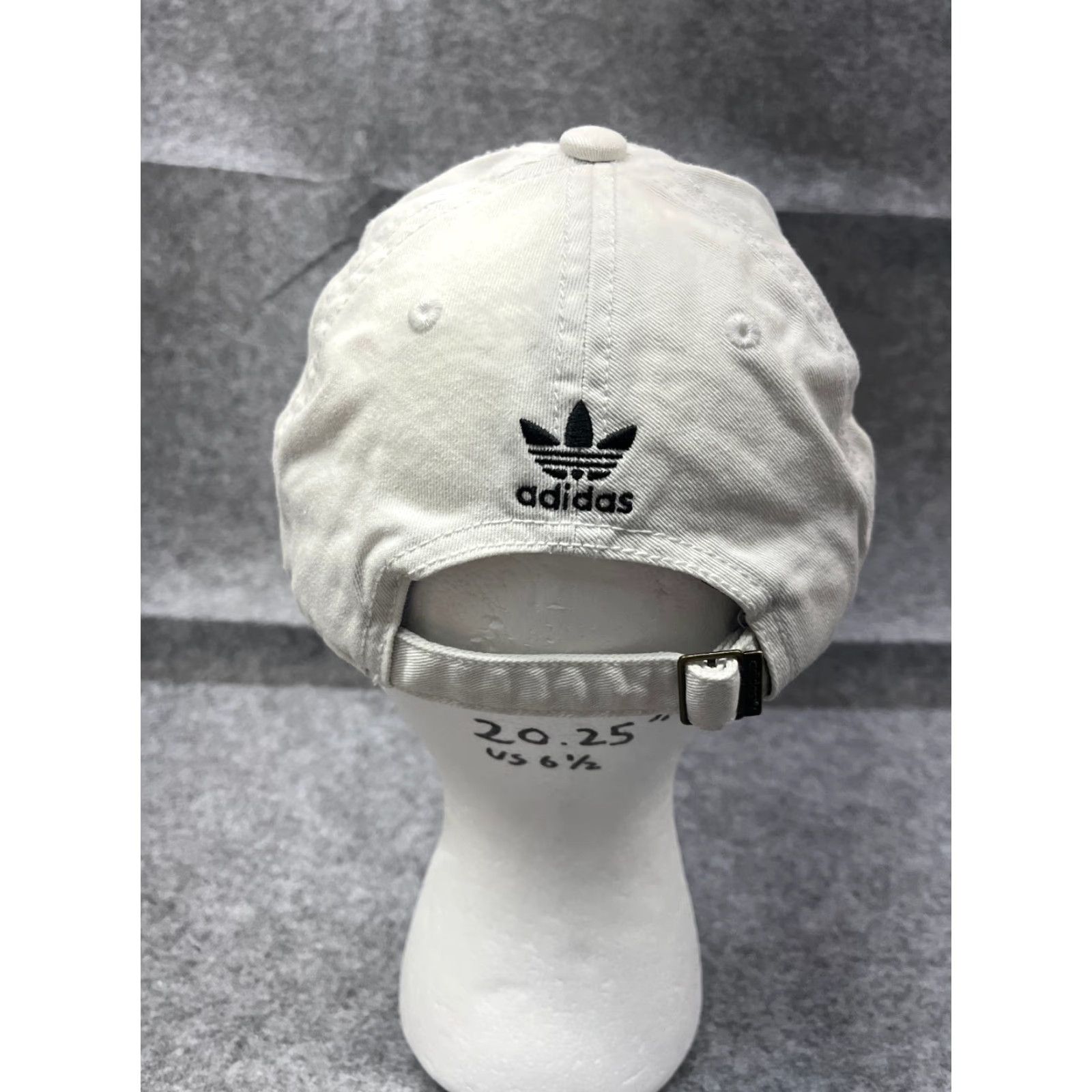 Adidas Adidas Hat Cap Strap Back Women One Size White Embroidered 100% Cotton Twill Golf Hat Casual Sports Size ONE SIZE - 6 Thumbnail