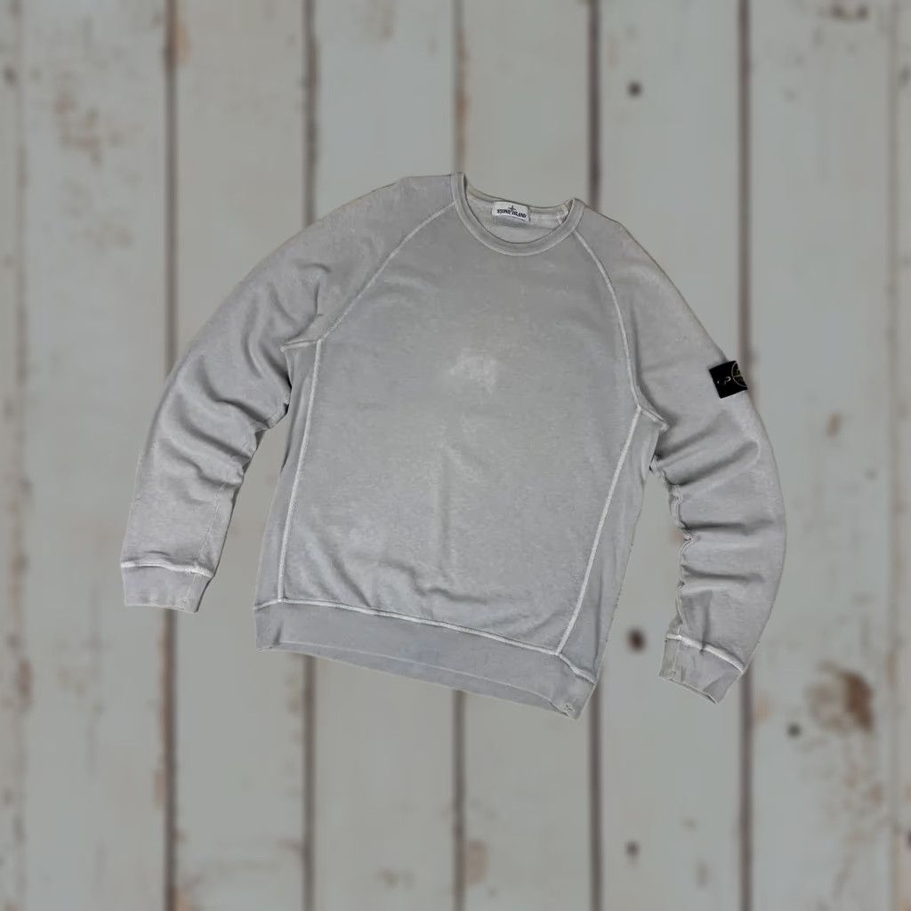 Stone Island VINTAGE Stone Island Sweatshirt Men's XL Gray Cotton Crew Neck Pullover Logo 2020 Warm Casual Mens Size US XL / EU 56 / 4 - 1 Thumbnail
