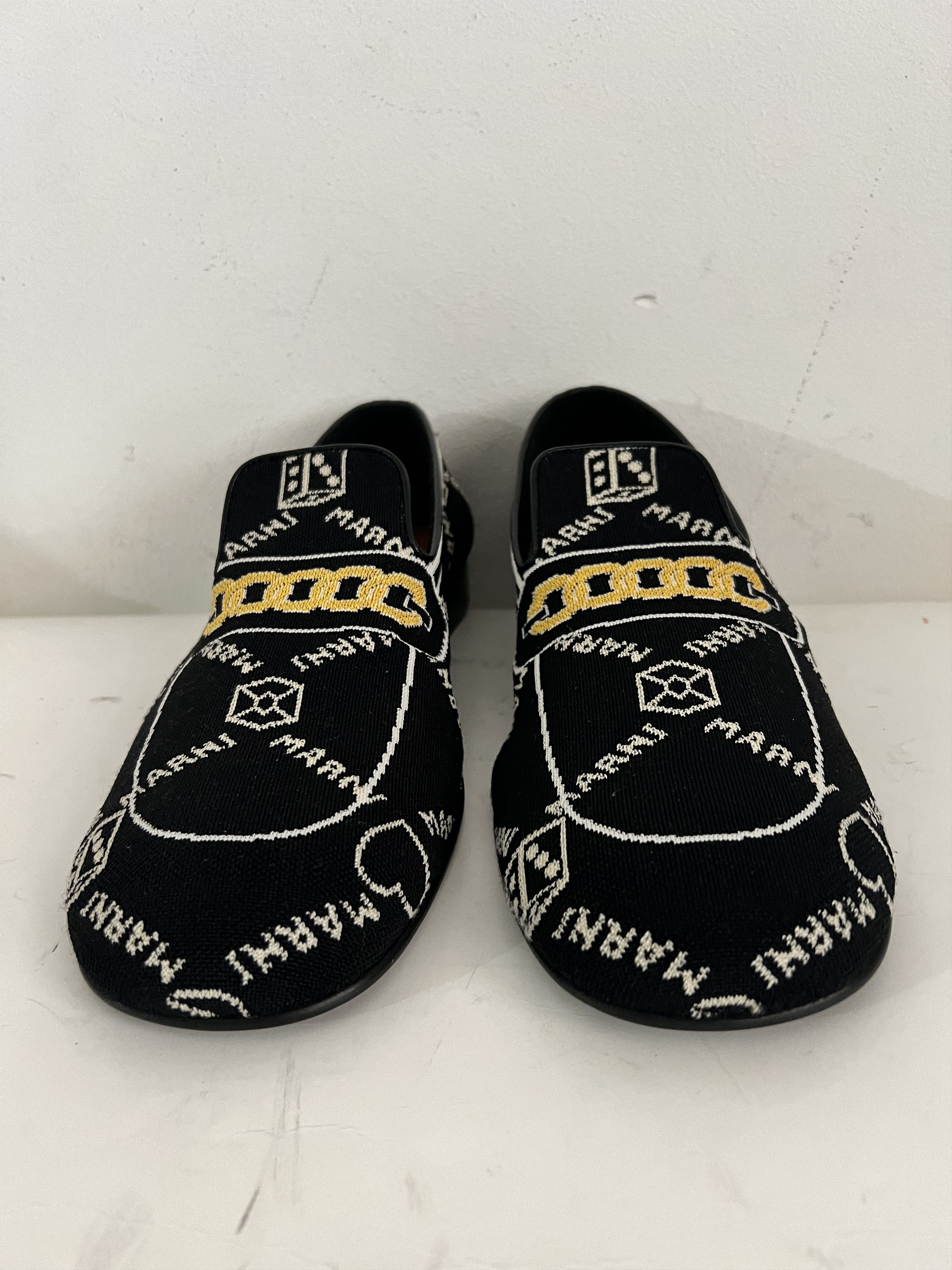 Marni Marnigram Trompe L'oeil Jacquard Moccasins Size US 10 / EU 43 - 3 Thumbnail