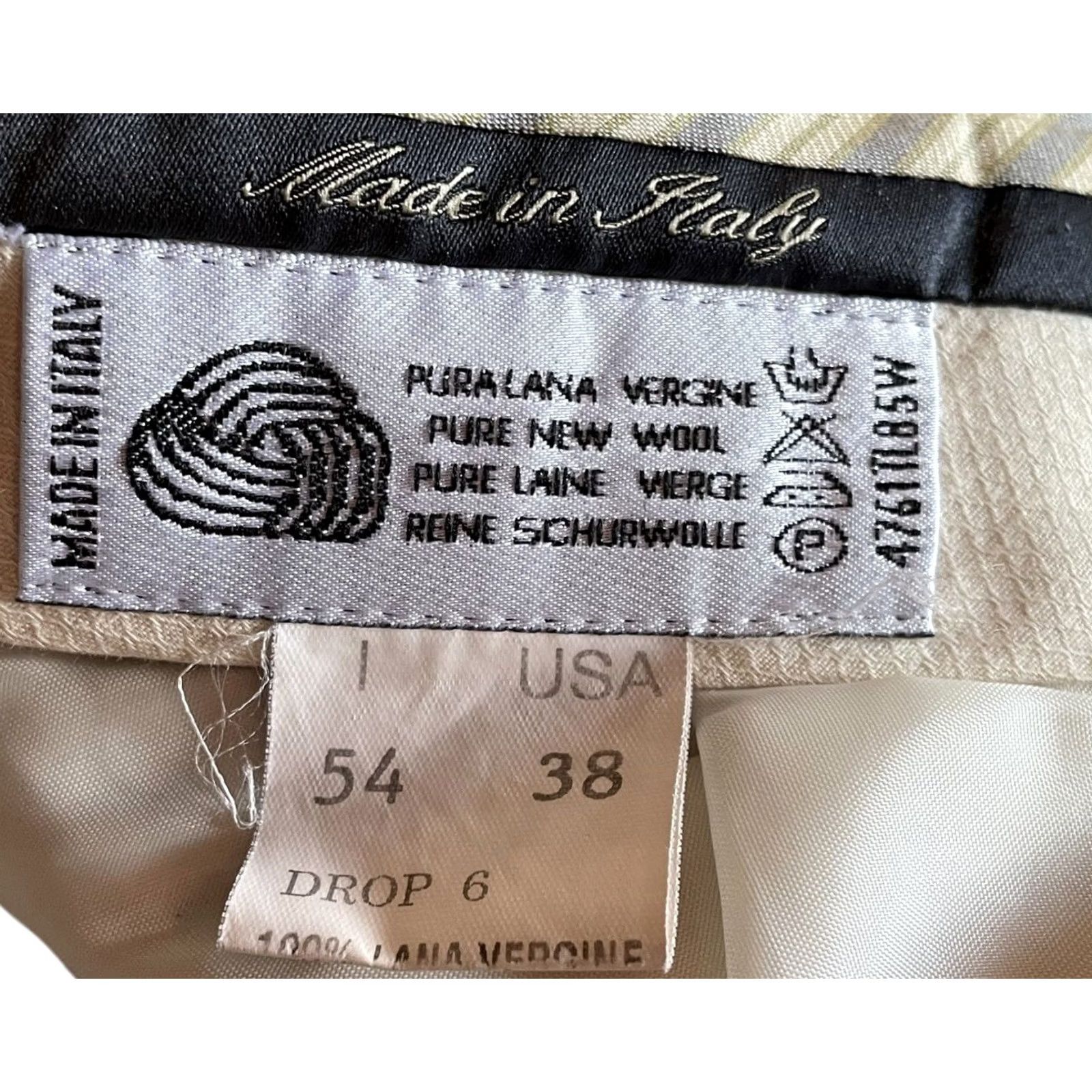Vintage VINTAGE Zignone Wool Pants Slacks Brown Made In Italy Sz US 36 Italy 54 Drop 6 Denim? No, Pants. Size US 38 / EU 54 - 6 Thumbnail