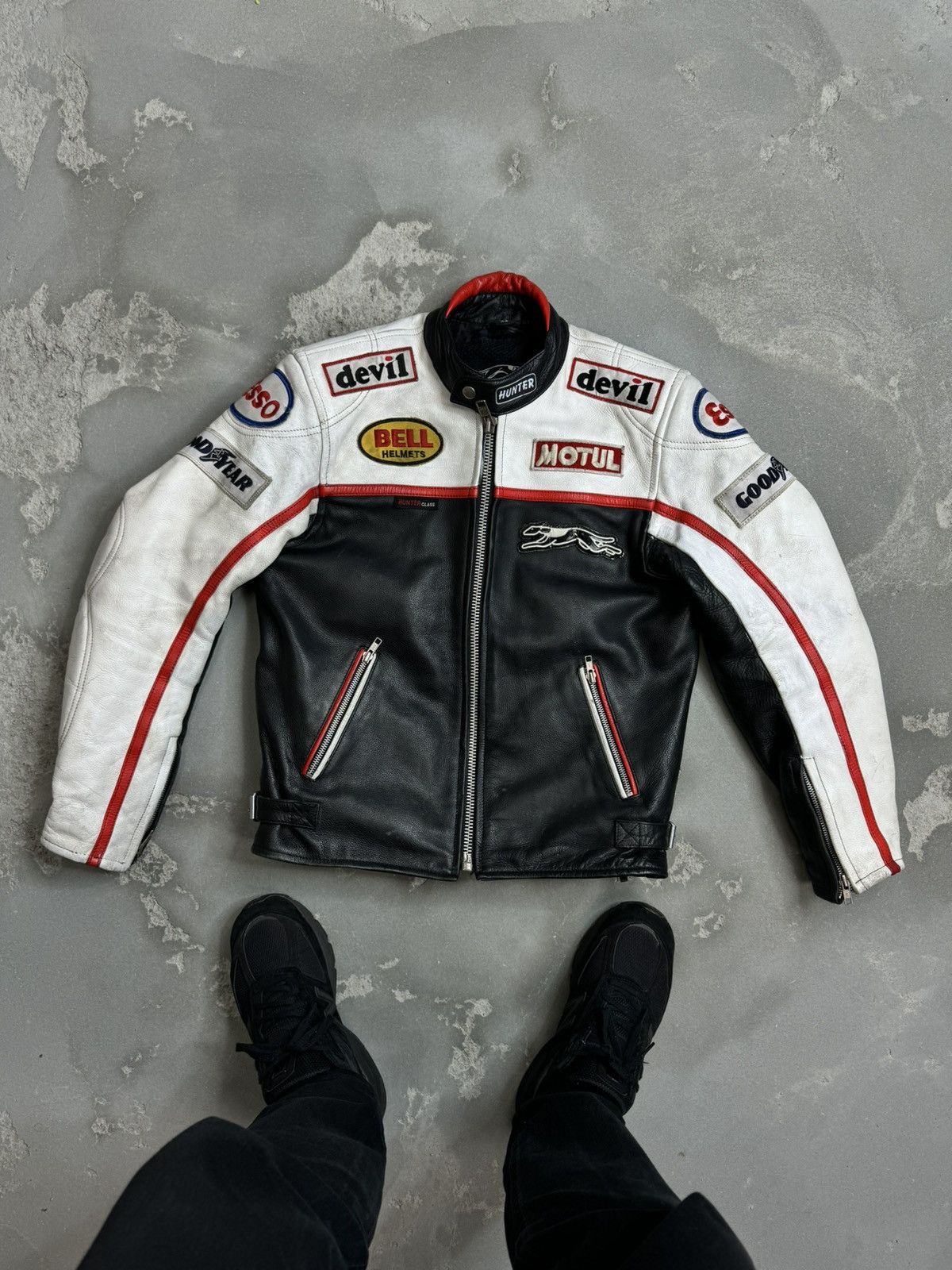 Leather Jacket × Racing × Vintage Vintage Y2K Motul Racing