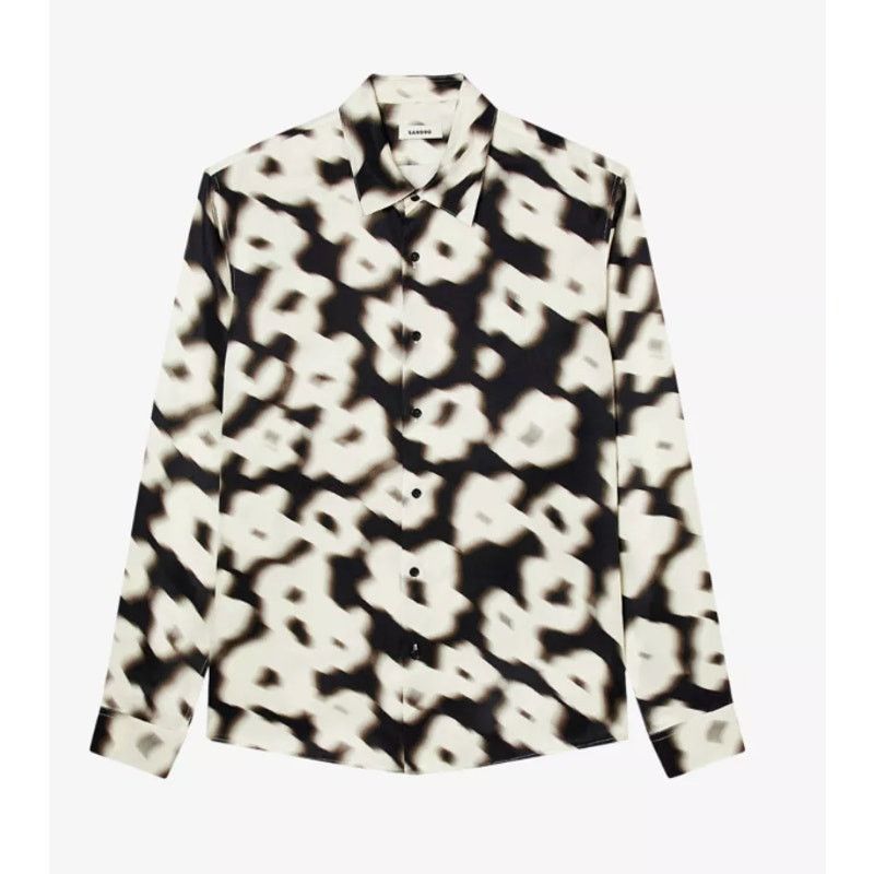 Sandro Sandro NWT E2blurry Flowers Shirt Size US XL / EU 56 / 4 - 1 Thumbnail