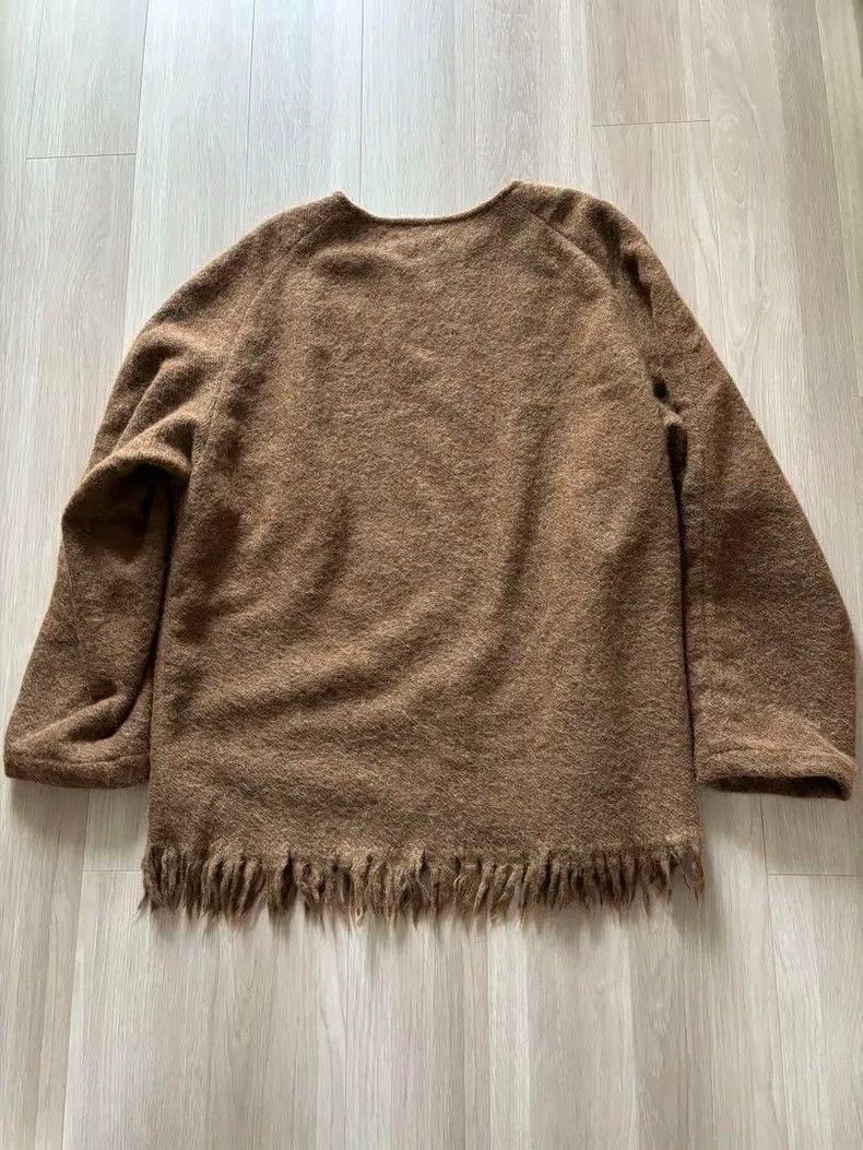 Dries Van Noten Dries Van Noten Brown fringed wool knitted sweater Size S / US 4 / IT 40 - 2 Thumbnail