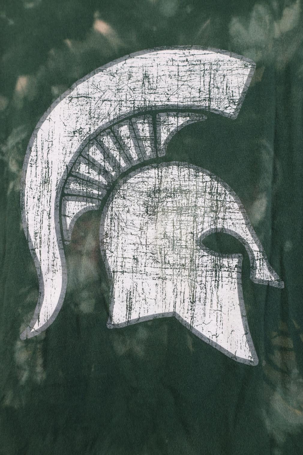 Vintage Y2K Wash Spartan Helmet Michigan State University T-Shirt Size S / US 4 / IT 40 - 4 Thumbnail