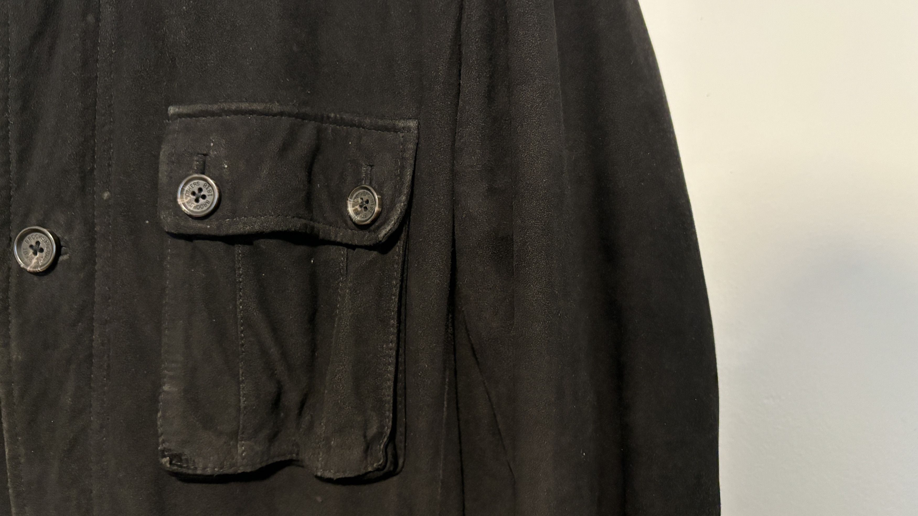 Brooks Brothers $950 Black Suede Field Jacket Size US M / EU 48-50 / 2 - 15 Thumbnail