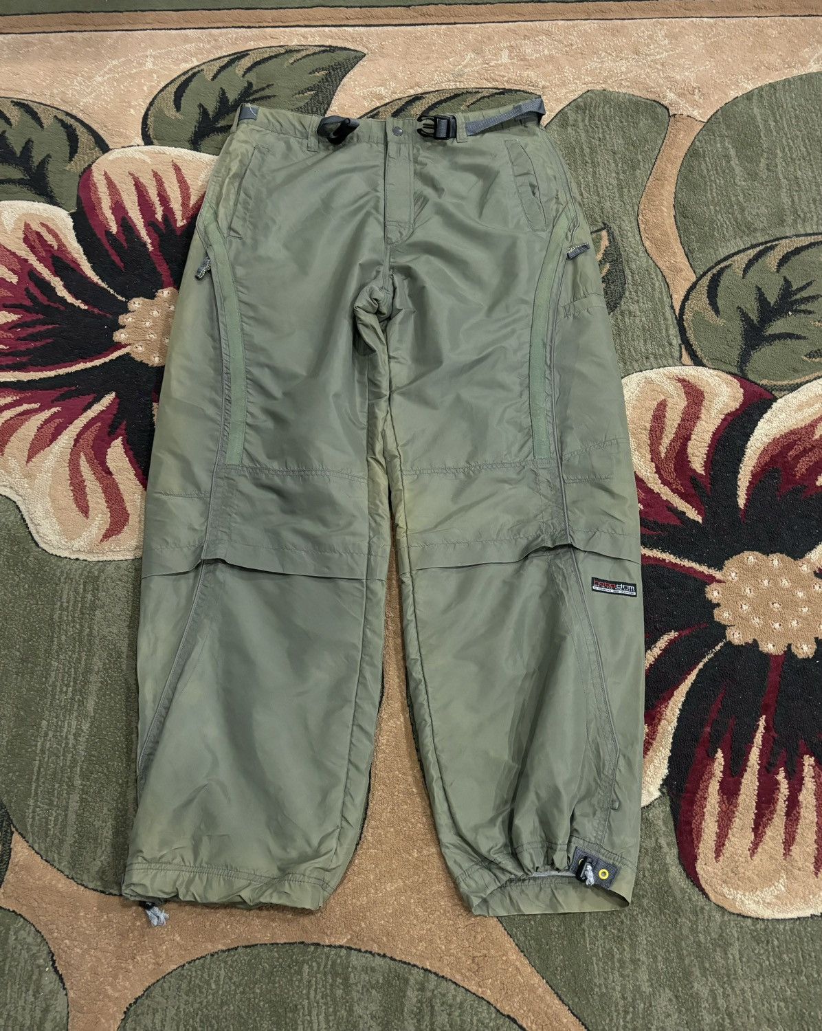 Ecko Unltd. × Hobo × JNCO RARE🔥HOBO DNM BAGGY PARACHUTE SURVIVAL NYLON PANTS Size US 35 - 6 Thumbnail