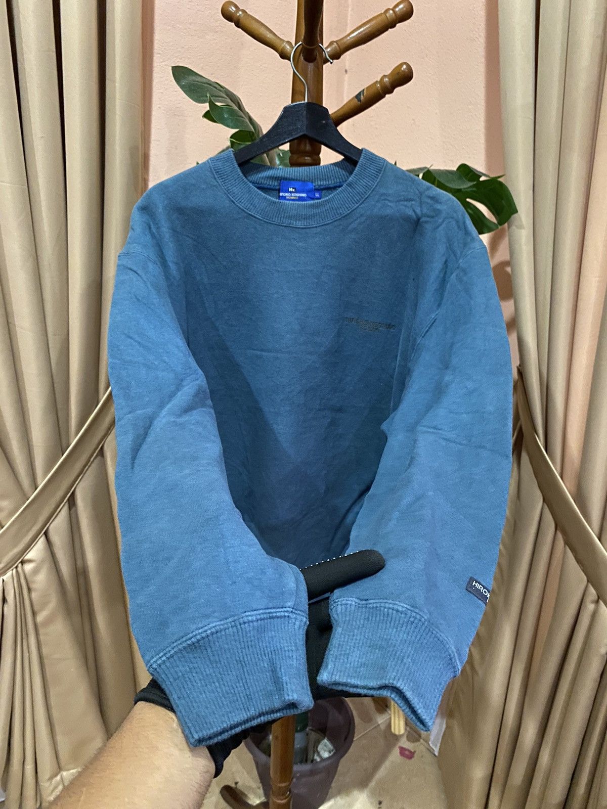 Hiroko Koshino Homme Hiroko Koshino Homme Sweatshirt - Teal Blue, Made in Japan Size US XL / EU 56 / 4 - 6 Thumbnail