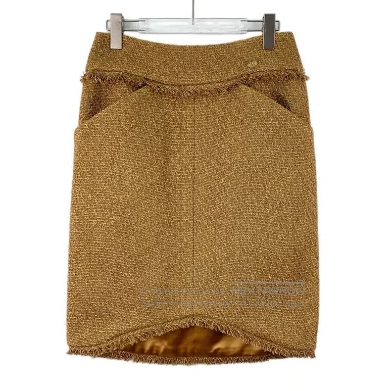 Chanel Chanel Egyptian Craft Workshop Series Golden Woven Tweed T Size 25" / US 0 / IT 36 - 1 Thumbnail