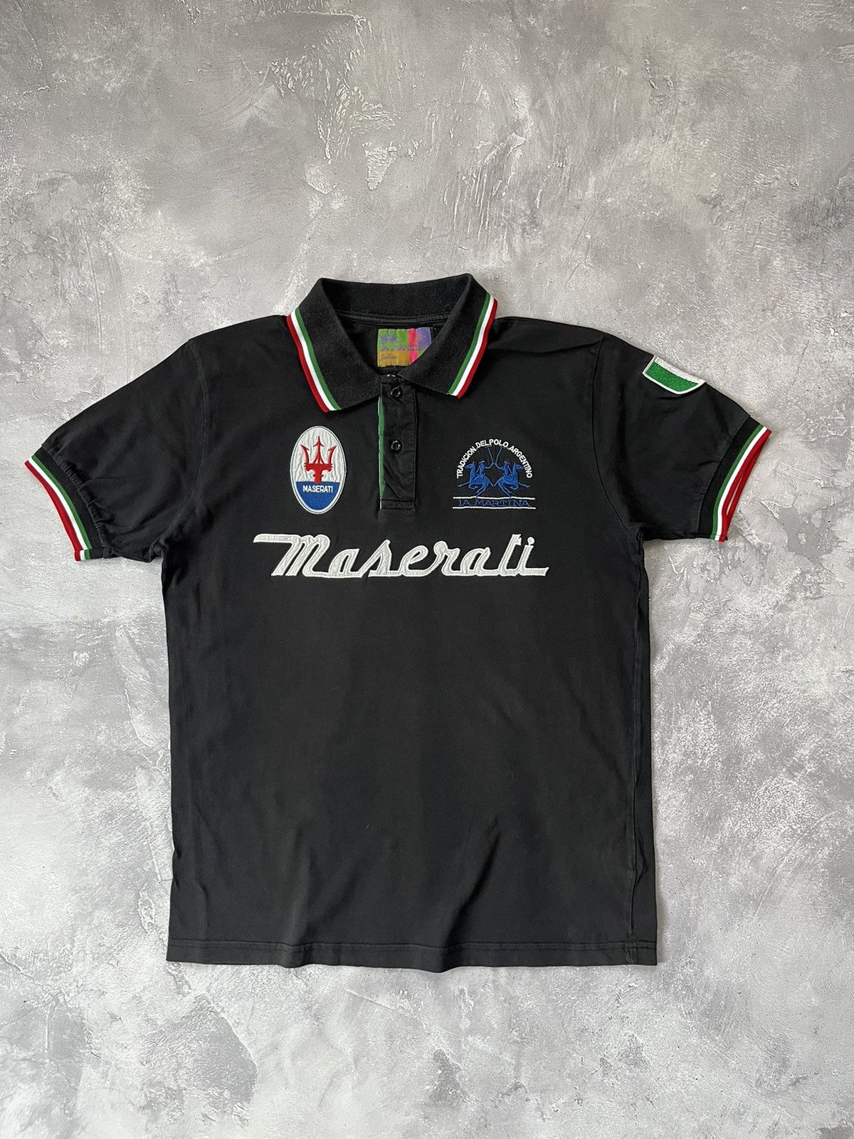 La Martina Vintage La Martina Maserati big logo rugby shirt Size US S / EU 44-46 / 1 - 1 Thumbnail