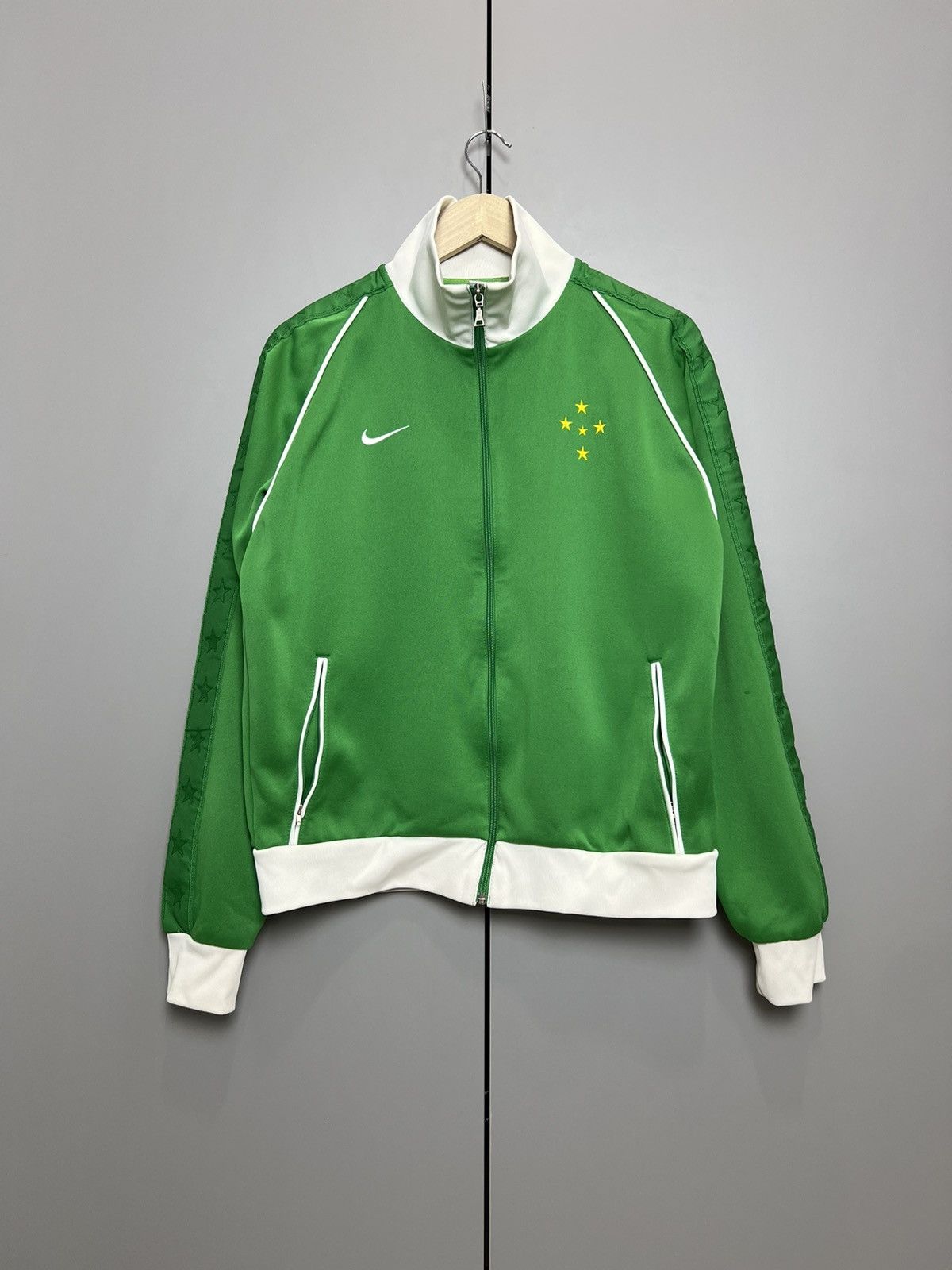Nike Vintage Nike Brazil TrackJacket Olympic 2005 National Team Size US L / EU 52-54 / 3 - 2 Thumbnail