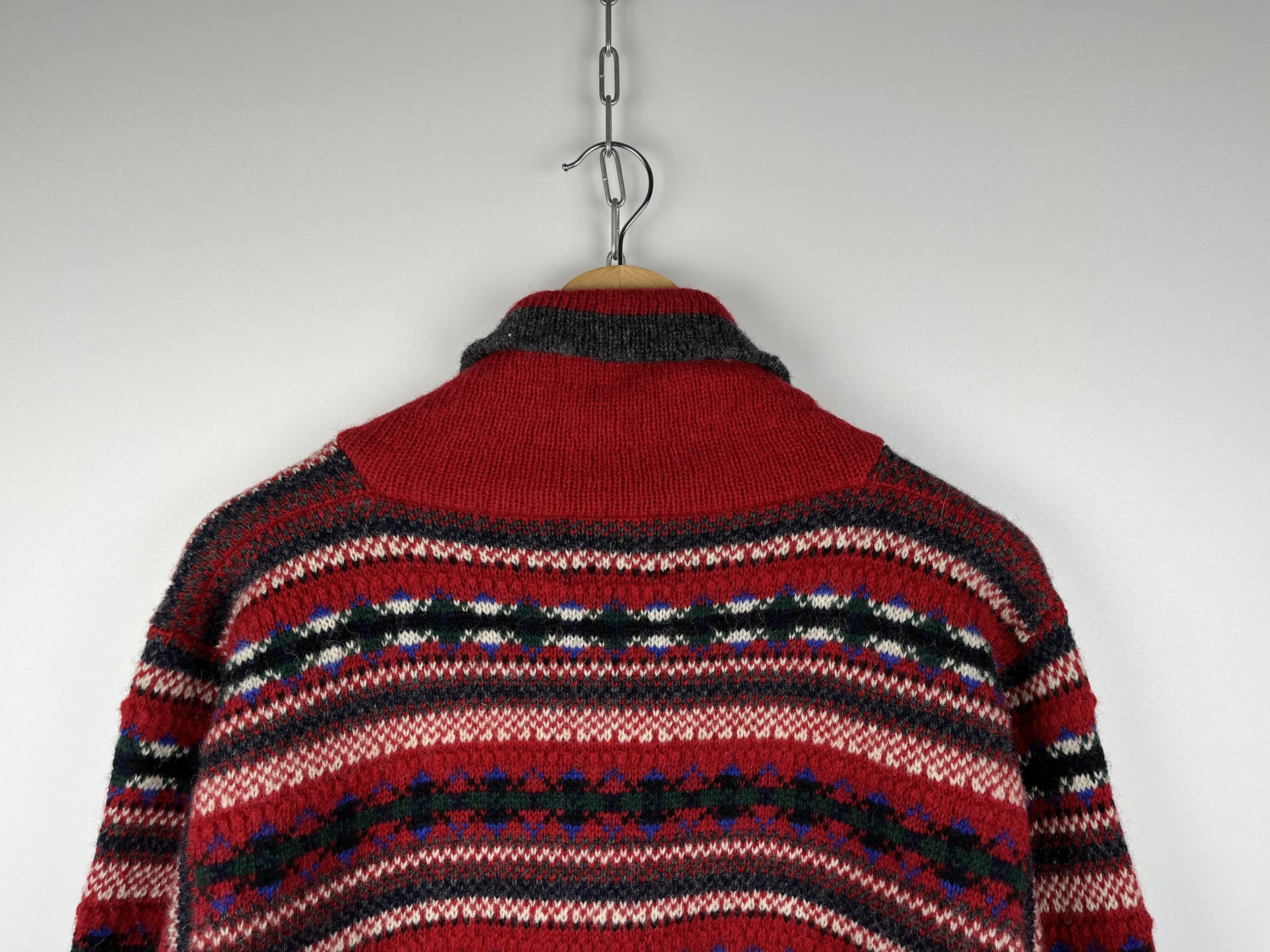 Vintage Vintage Principles Shetland Wool Isle Shawl Sweater Jumper Size US S / EU 44-46 / 1 - 11 Thumbnail