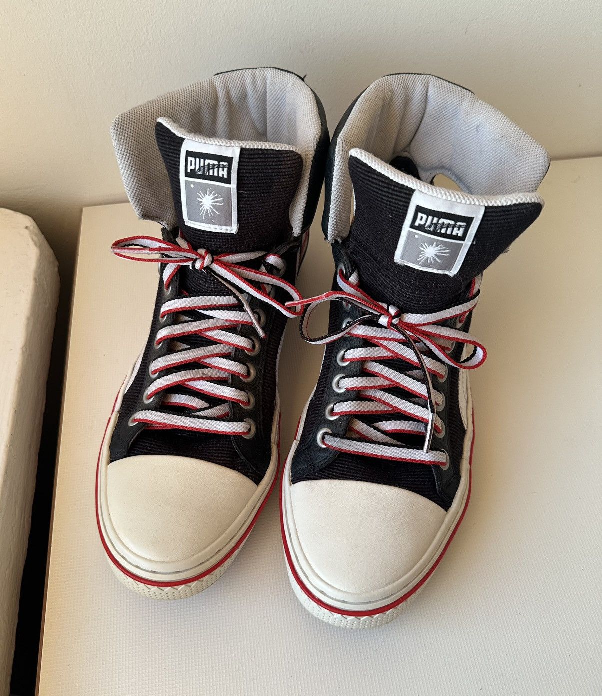 Maison MIHARA YASUHIRO × Puma Puma Mihara Yasuhiro My-40 (2009) black canvas hi top Size US 9 / EU 42 - 2 Thumbnail