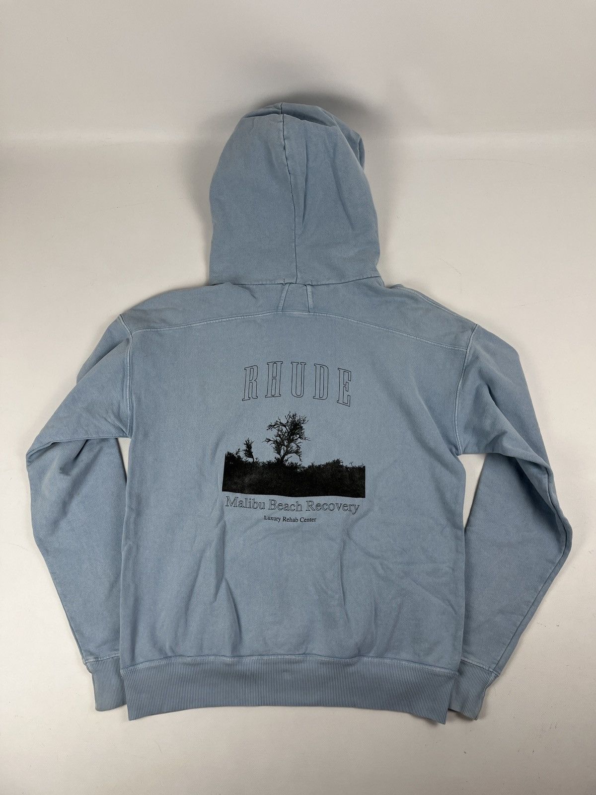 Rhude Rhude Oversized Washed Blue Hoodie Size US S / EU 44-46 / 1 - 4 Thumbnail