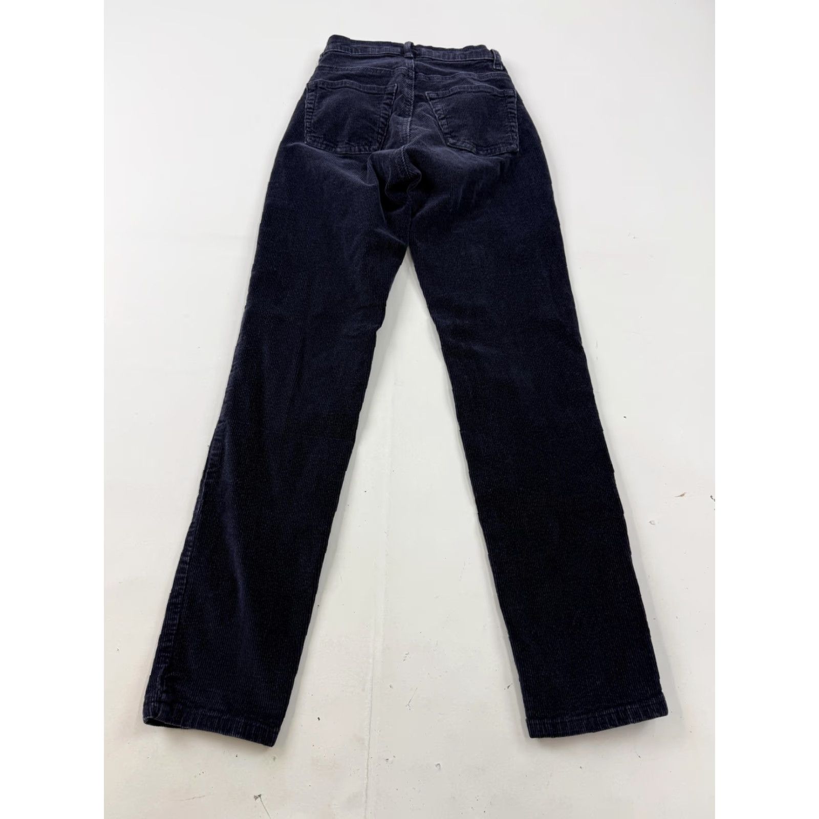 Vintage John Galt Pants Womens XXS Blue Corduroy Straight Leg Stretch Pockets Casual Size 24" / US 00 / IT 34 - 7 Thumbnail