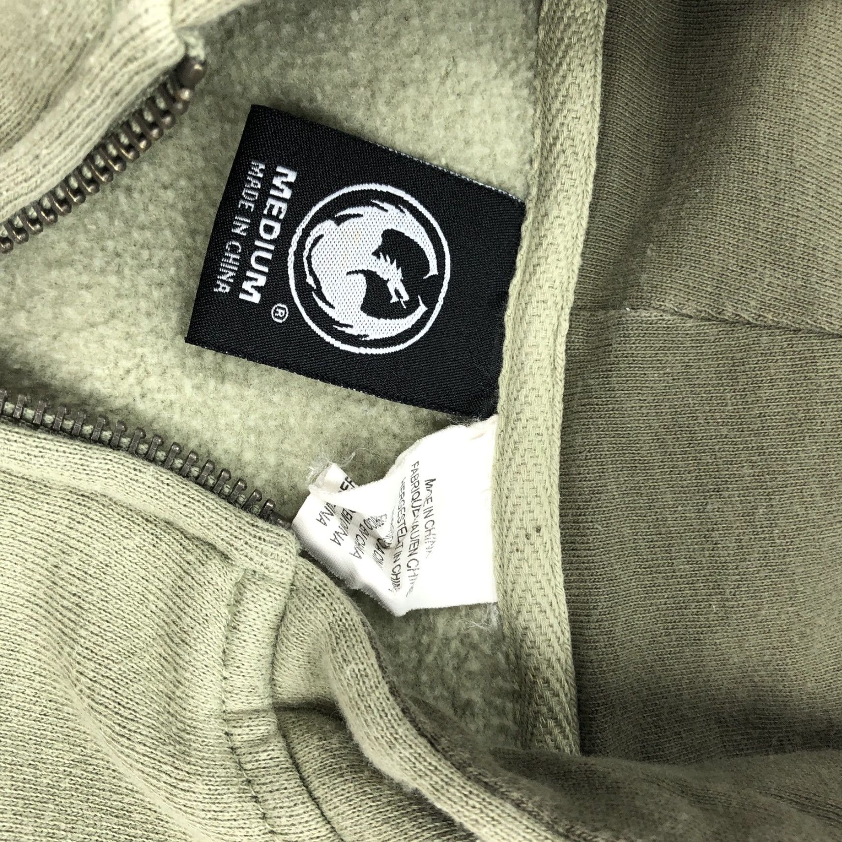 Vintage Dragon Alliance Hoodie Full Zip Mens M Sage Green Vintage Size US M / EU 48-50 / 2 - 2 Thumbnail
