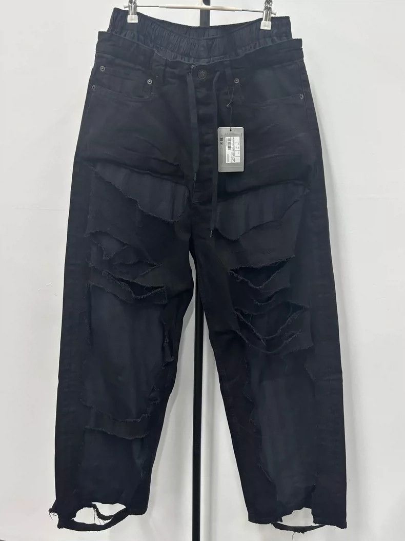 Balenciaga Balenciaga size xs High-waisted slacks with patchwork, rip Size US 28 / EU 44 - 1 Thumbnail