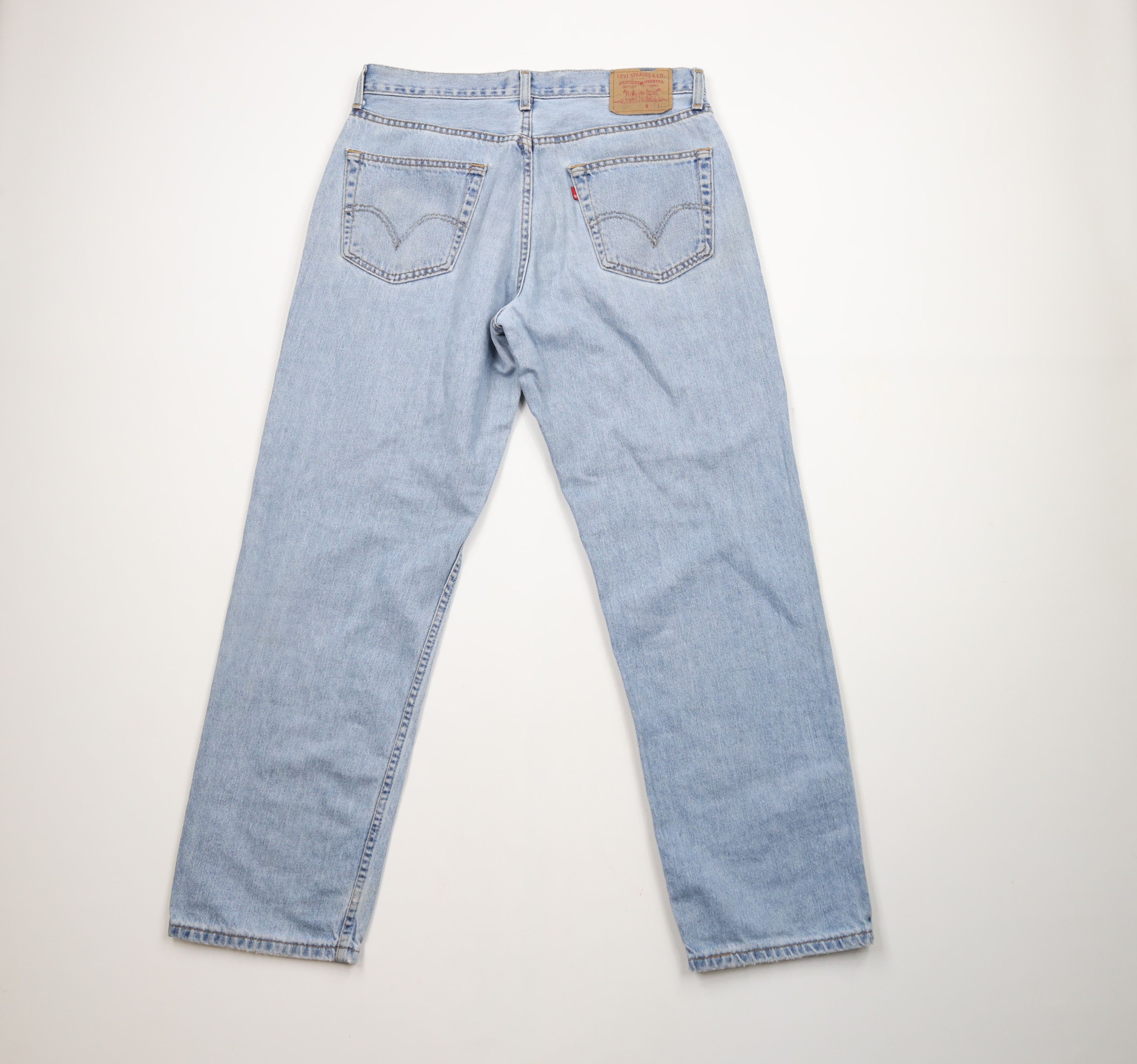 Levi's × Vintage Vintage Y2K 2002 Levis 550 Relaxed Fit Denim Jeans Blue Size US 34 / EU 50 - 11 Thumbnail