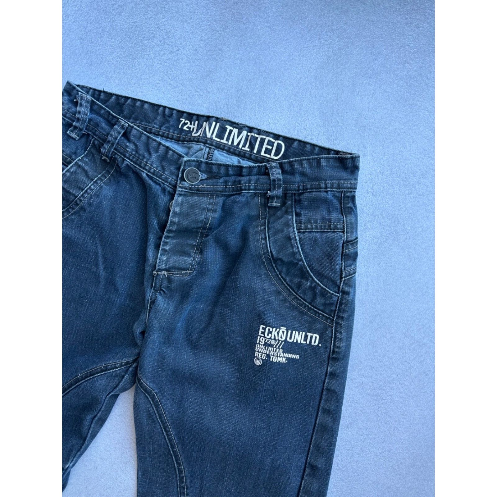 Ecko Unltd. VTG ECKo Unltd Buckle Back Japanese Jeans Size US 29 - 8 Thumbnail