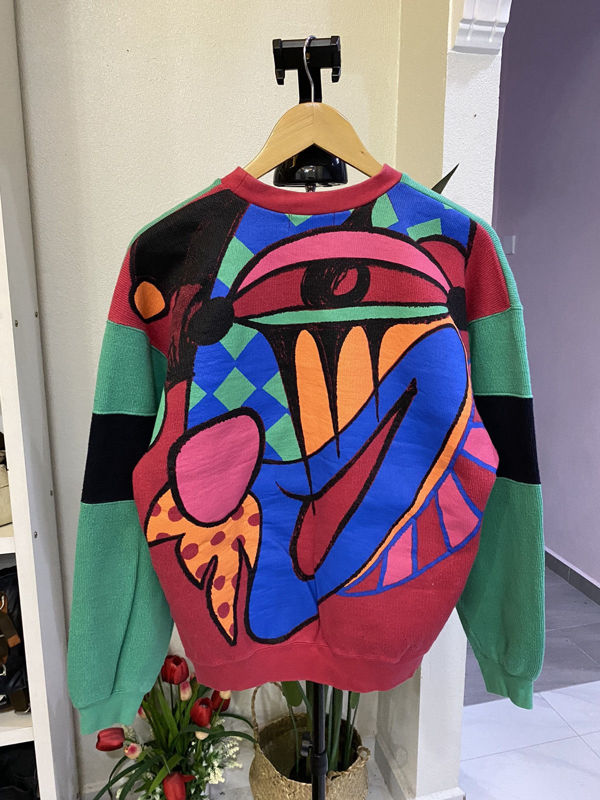 Designer × Kansai Yamamoto × Vintage Vintage Kansai Yamamoto Sweatshirt Size US M / EU 48-50 / 2 - 1 Thumbnail