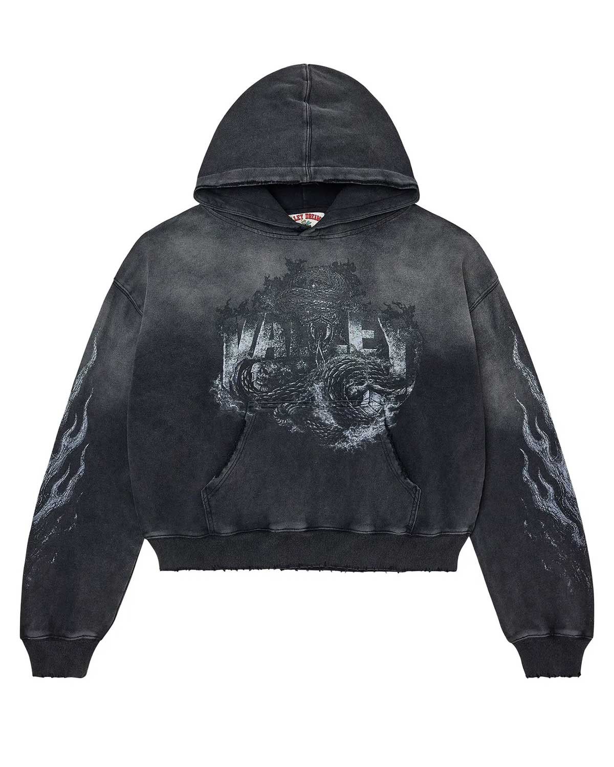 Vale Forever Serpent Mono Pullover Hoodie Black Size US S / EU 44-46 / 1 - 1 Thumbnail